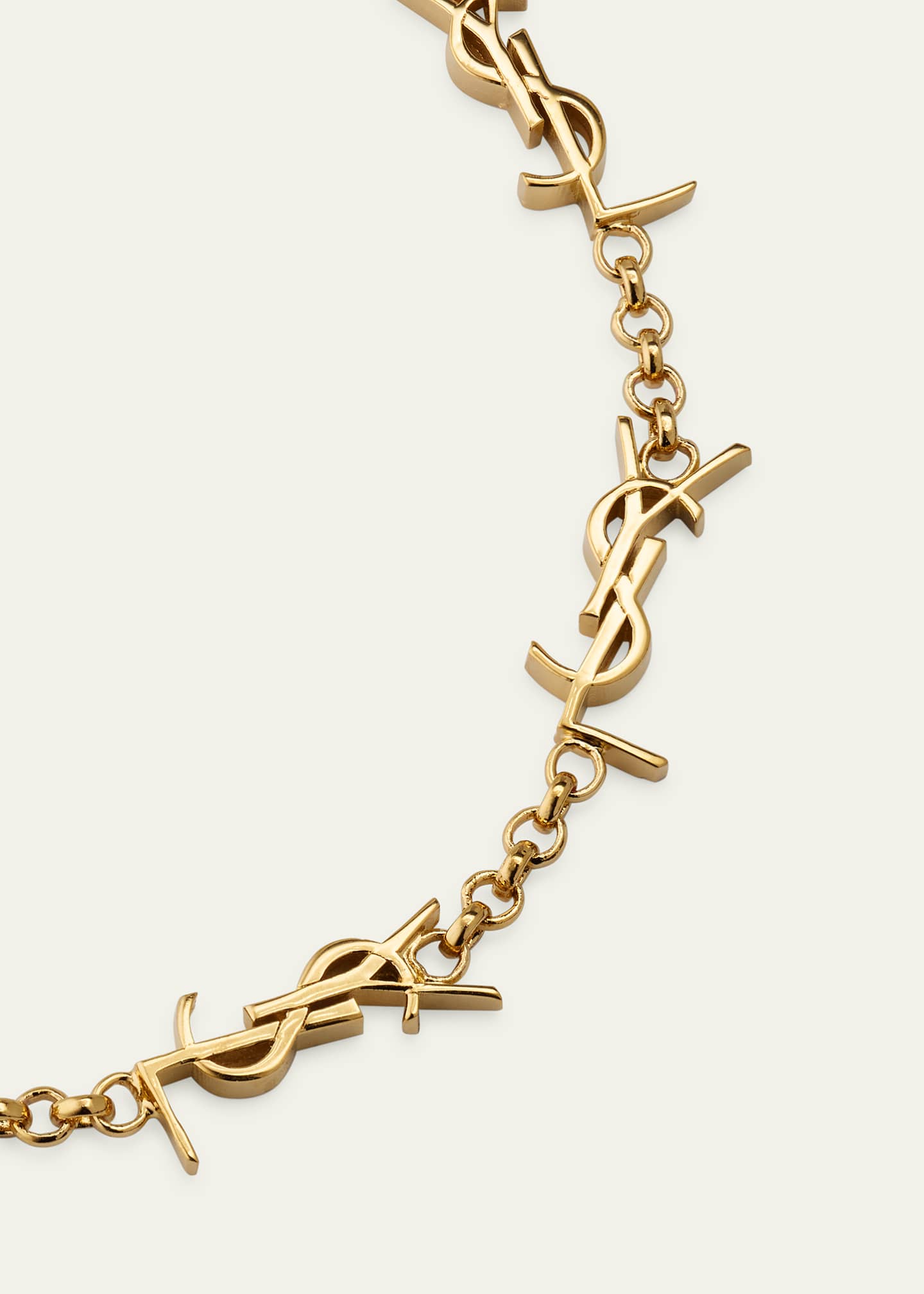 Saint Laurent Multi YSL Logo Bracelet