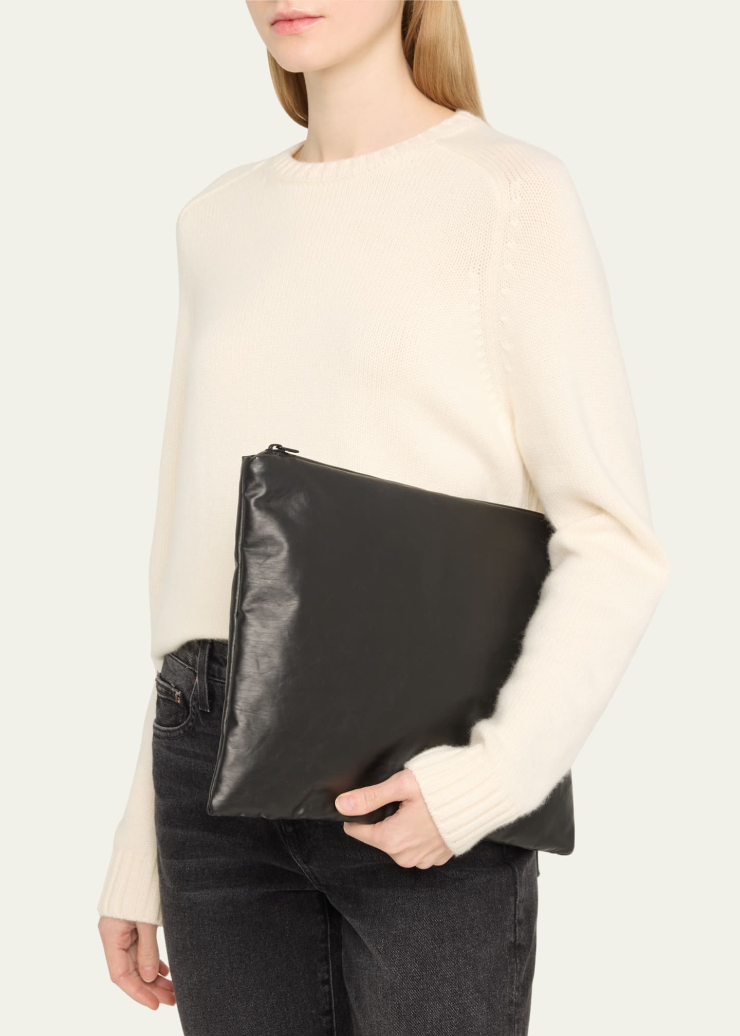 Kassl Zip Faux-Leather Clutch Bag Image 2 of 5