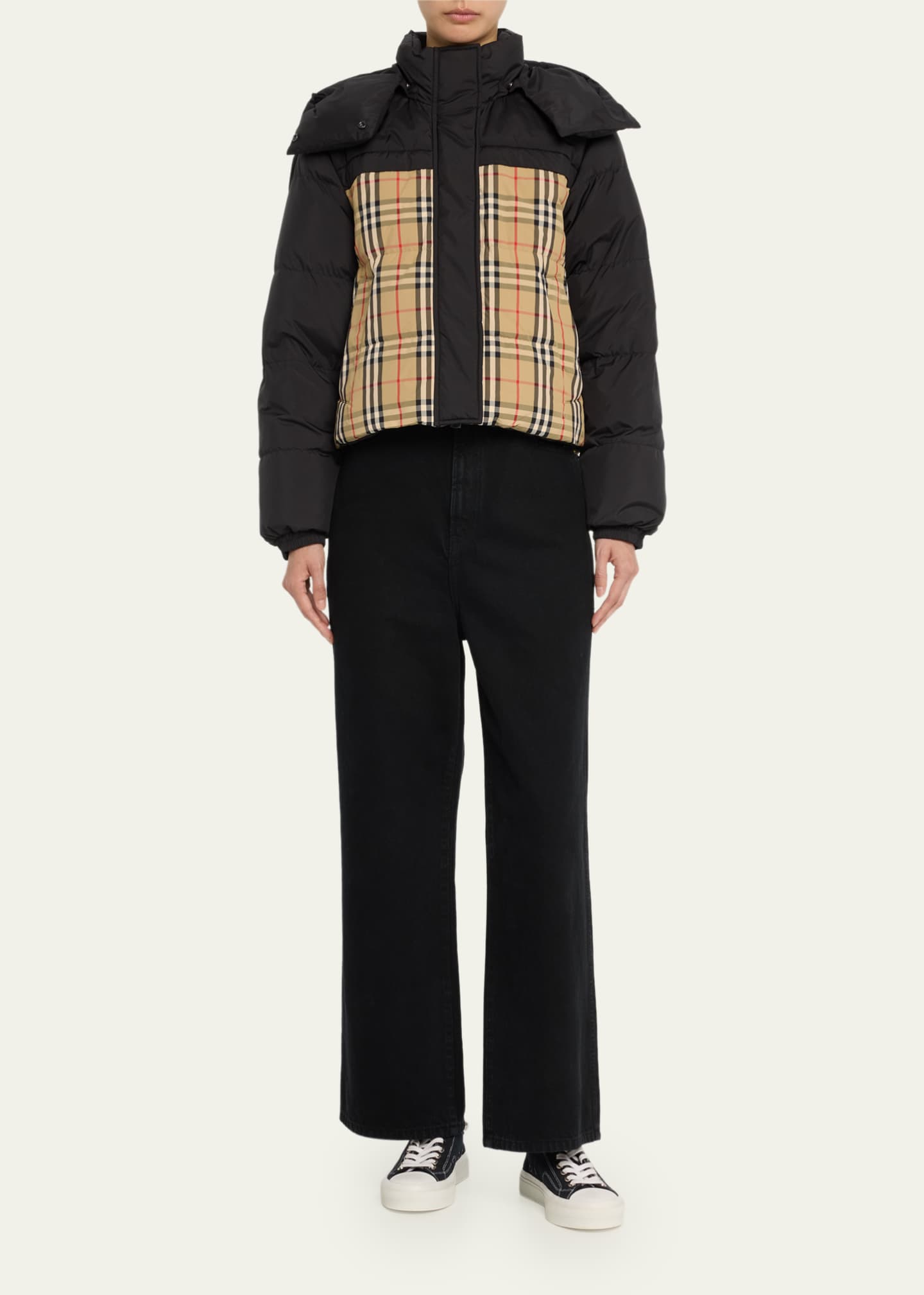 Burberry vintage check reversible puffer jacket discount