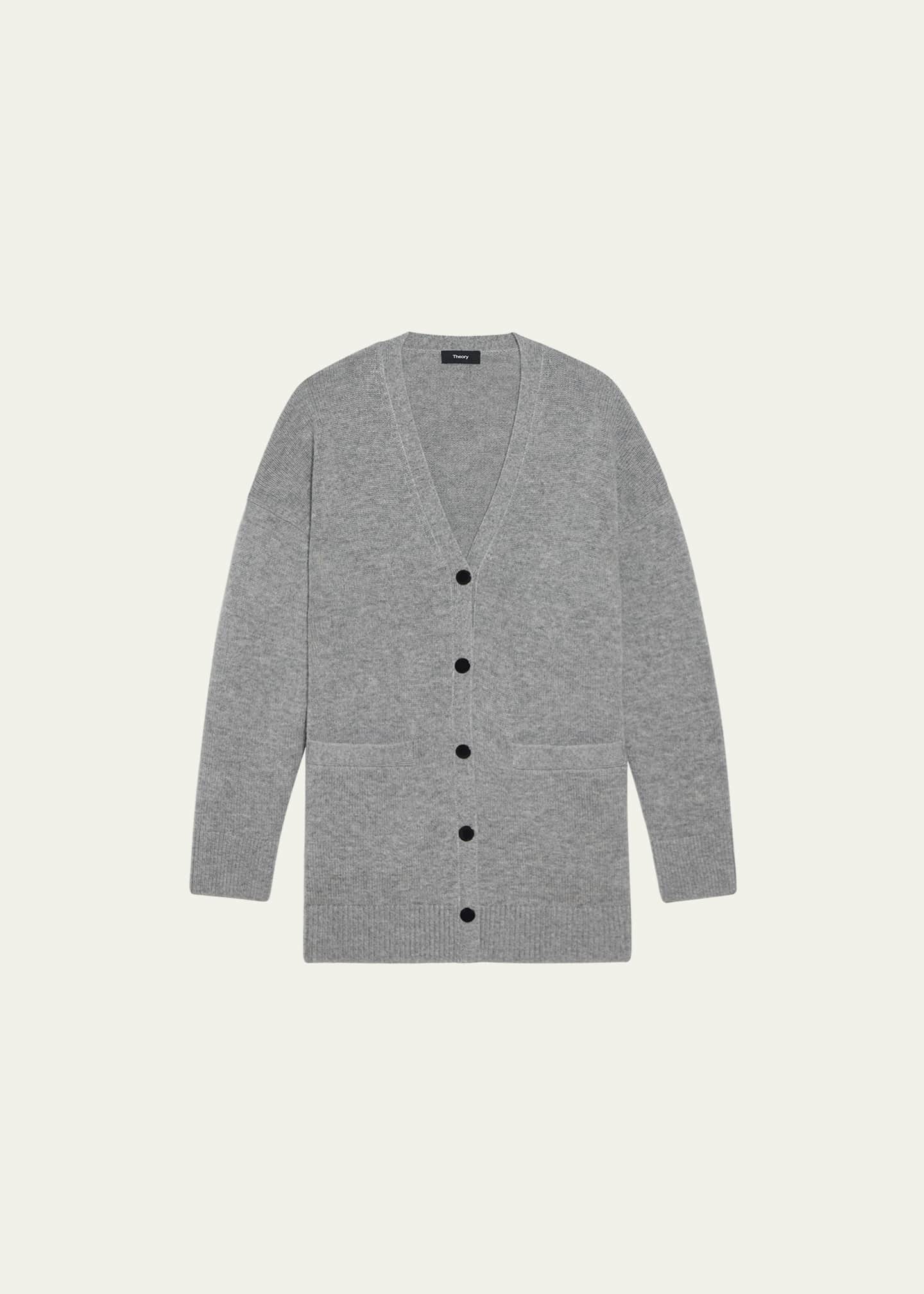 Theory Wool Cashmere Oversized Drop Shoulder Cardigan Bergdorf