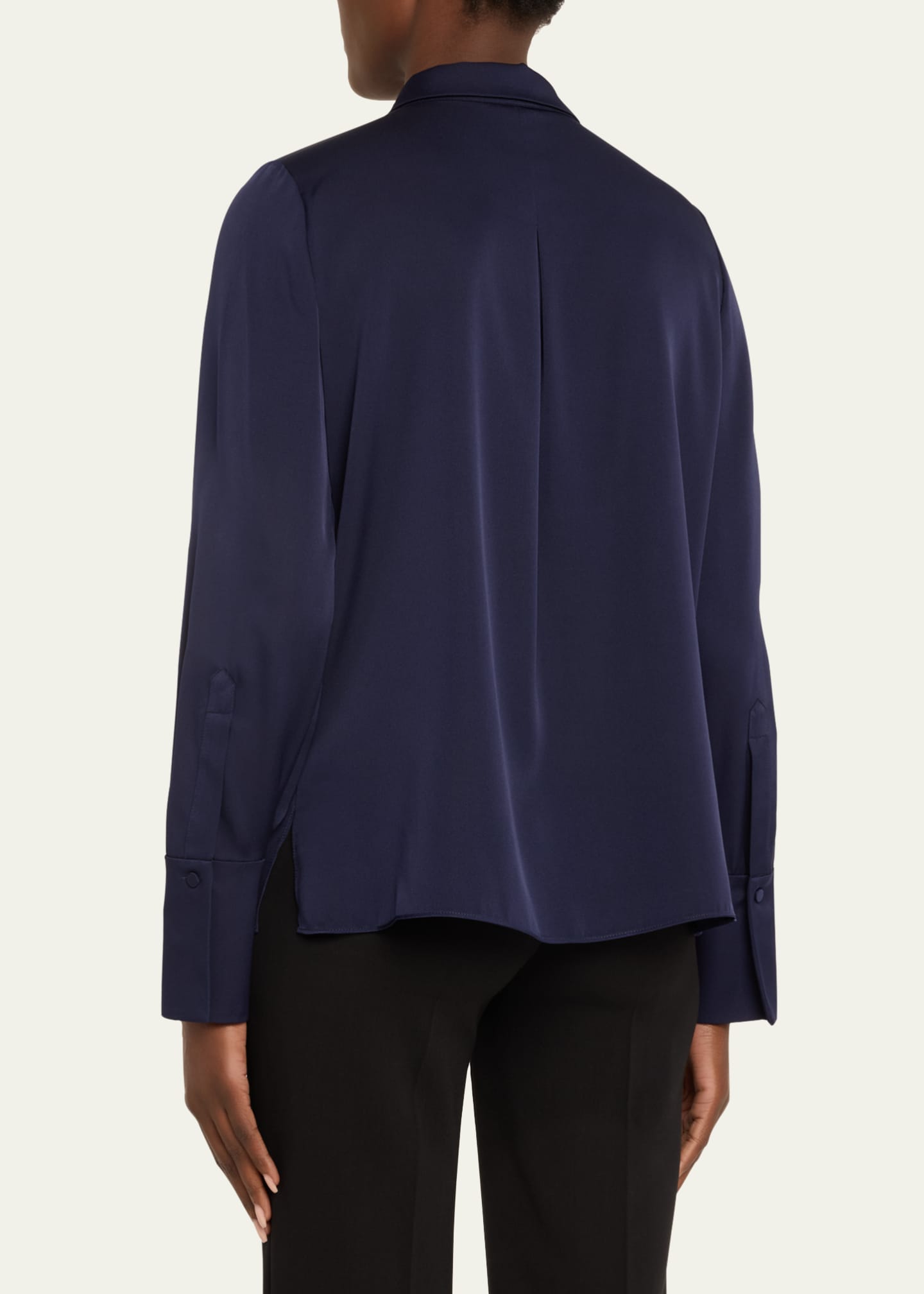 Larissa Split-Cuff Button-Down Blouse - Thumbnail 3