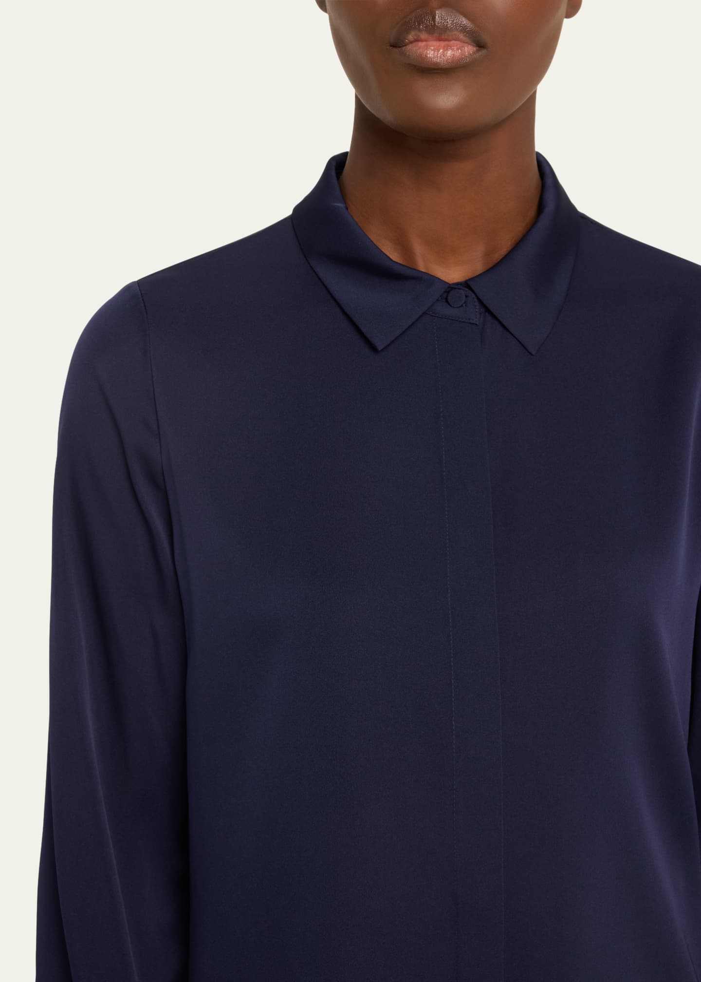 Larissa Split-Cuff Button-Down Blouse - Thumbnail 5