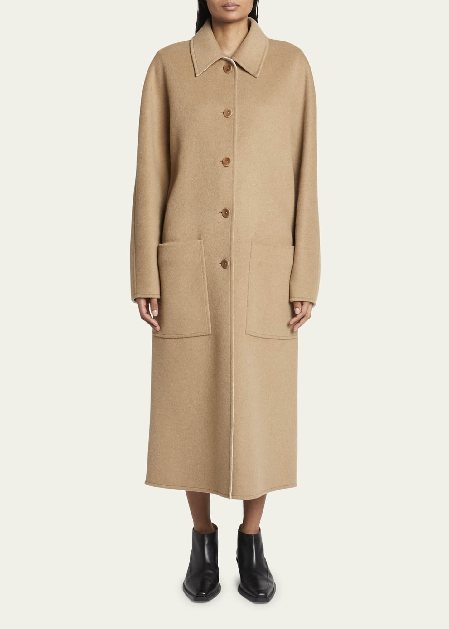 Proenza Schouler White Label Reversible Double-Face Long Coat