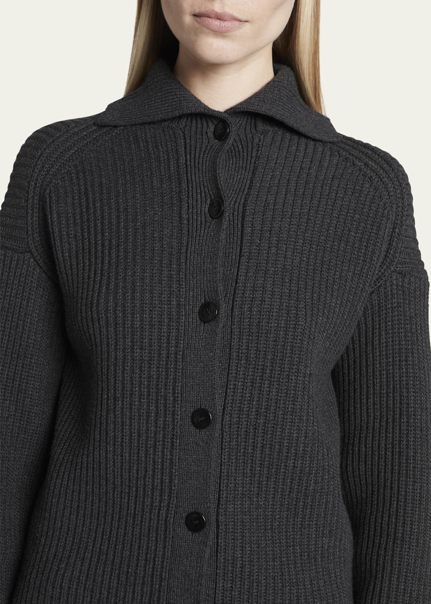 Cotton cashmere turtleneck top