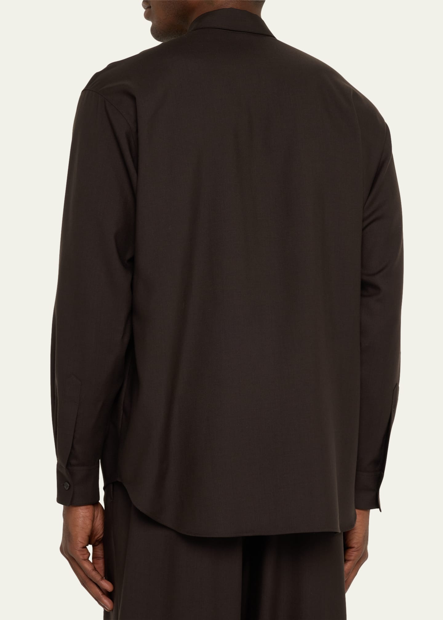 THE ROW Men's Giorgio Cashmere Dress Shirt Image 3 of 5