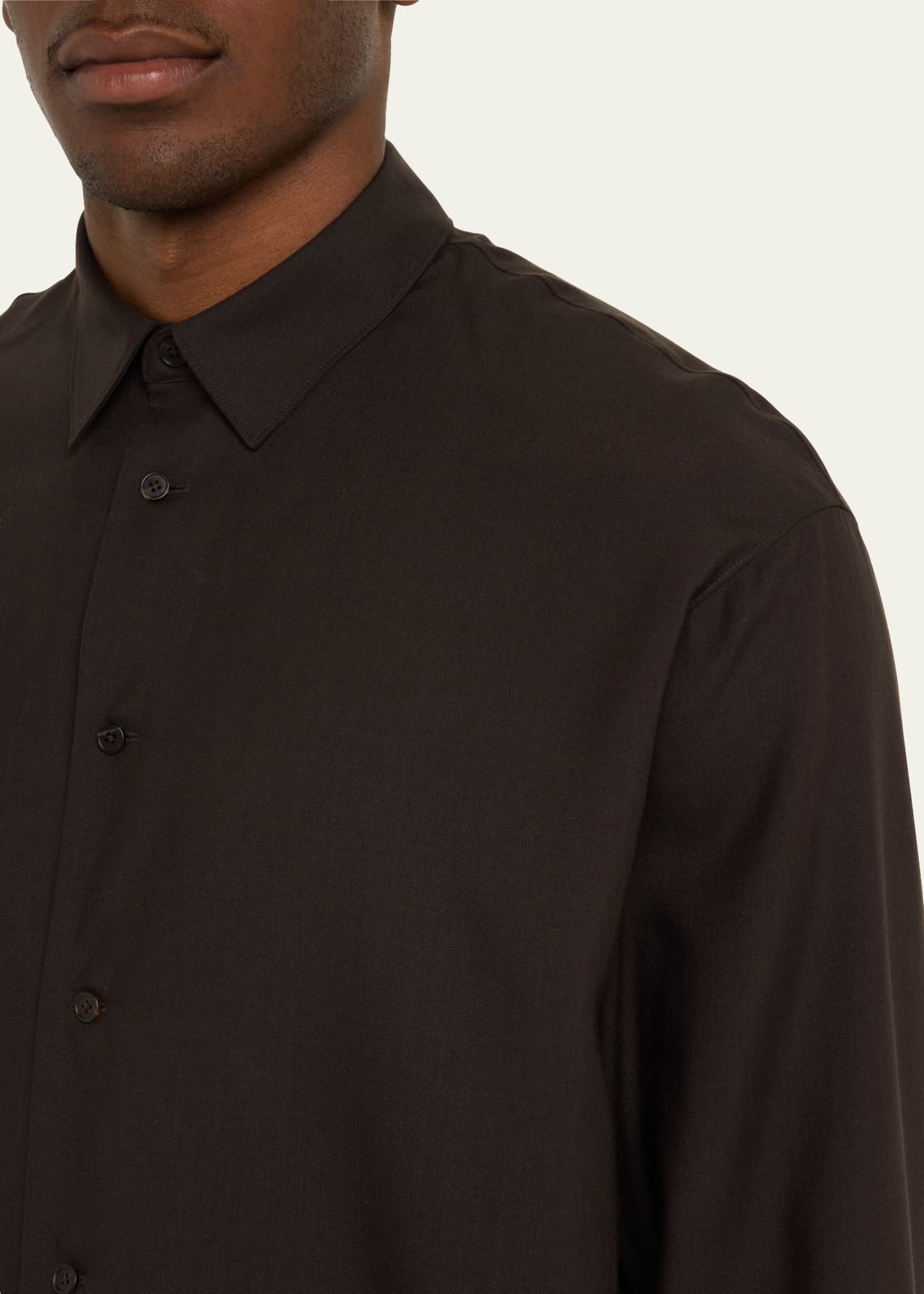 THE ROW Men's Giorgio Cashmere Dress Shirt Image 5 of 5