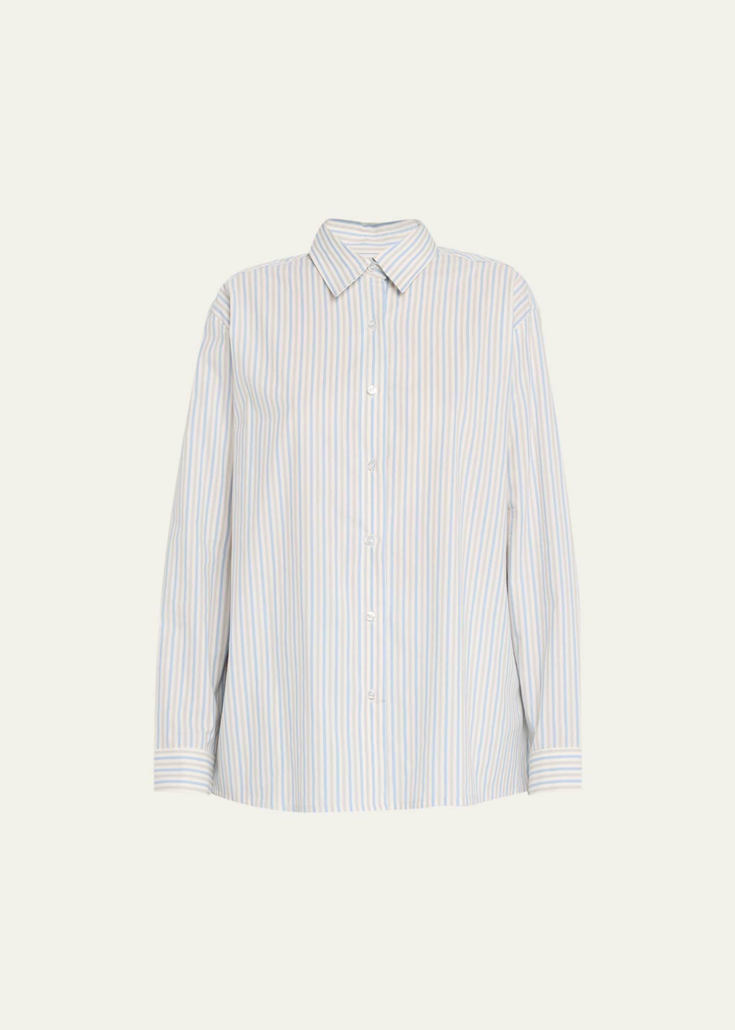 Kule The Lauren Oversized Cotton Boyfriend Shirt