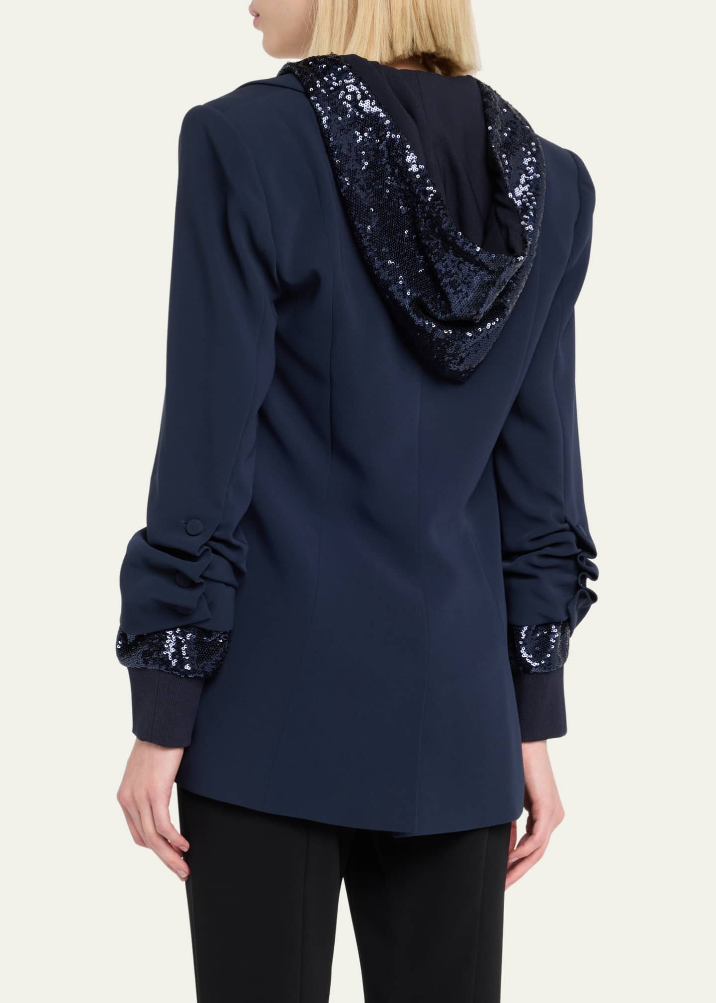 Cinq a Sept Khloe Sequin Hooded Jacket - Bergdorf Goodman