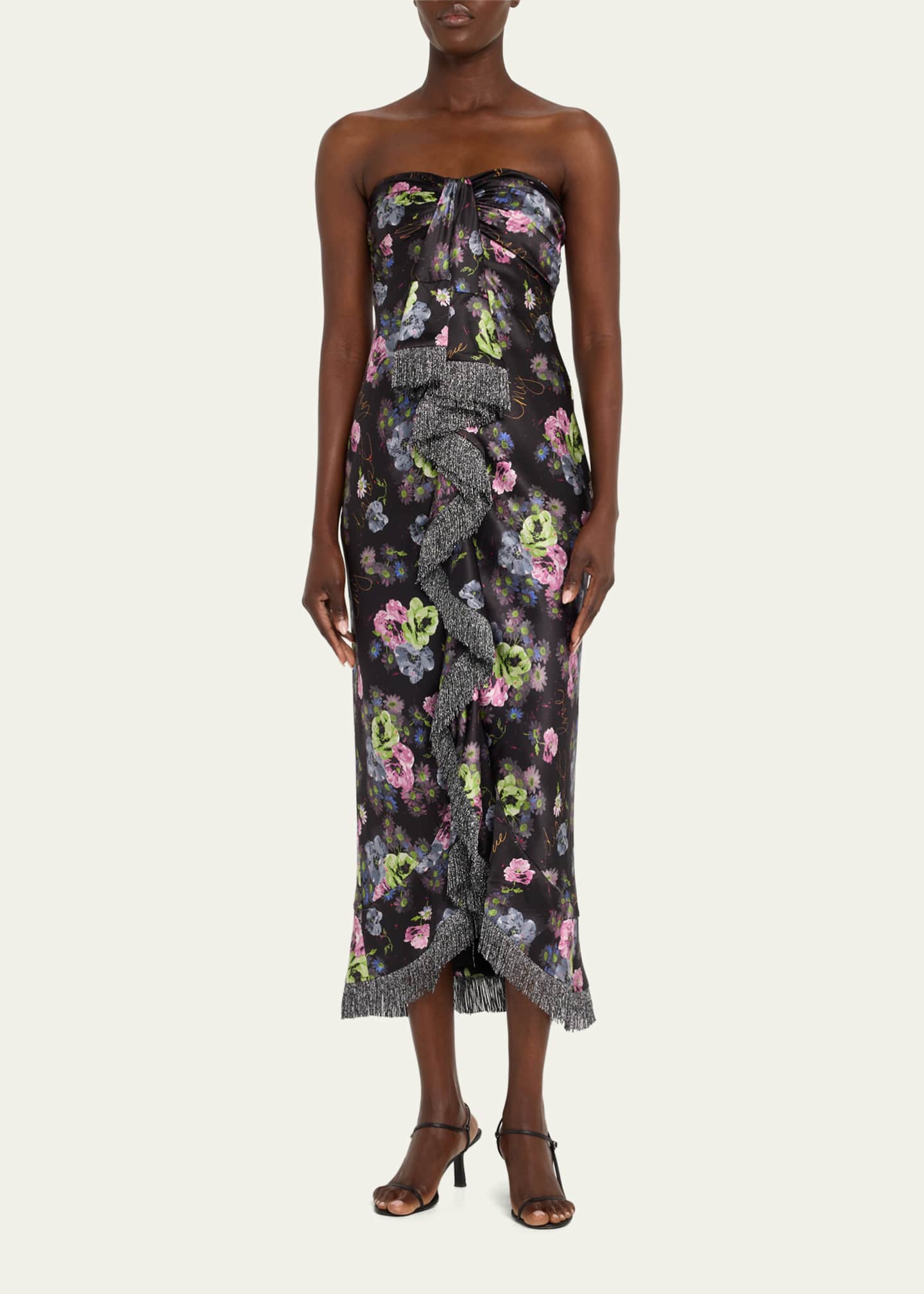 Cinq A Sept Elizabeth Dress Cinq A Sept Elizabeth A-Line Dress Green  Pleated Round Neck Size 10