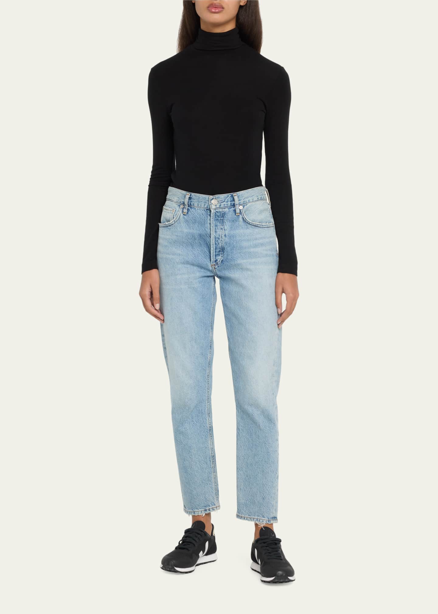 AGOLDE Pascale Turtleneck Top Bergdorf Goodman
