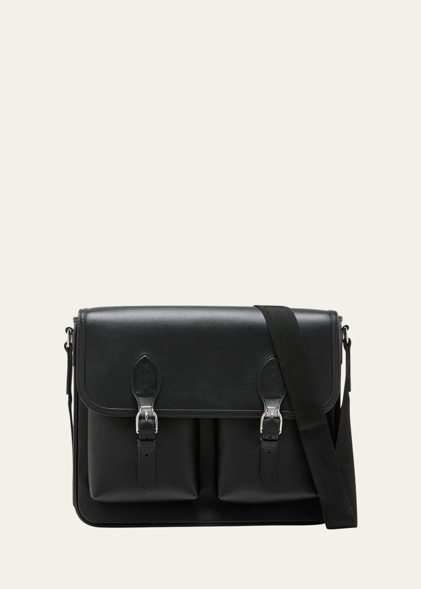 Ralph lauren leather messenger bag on sale