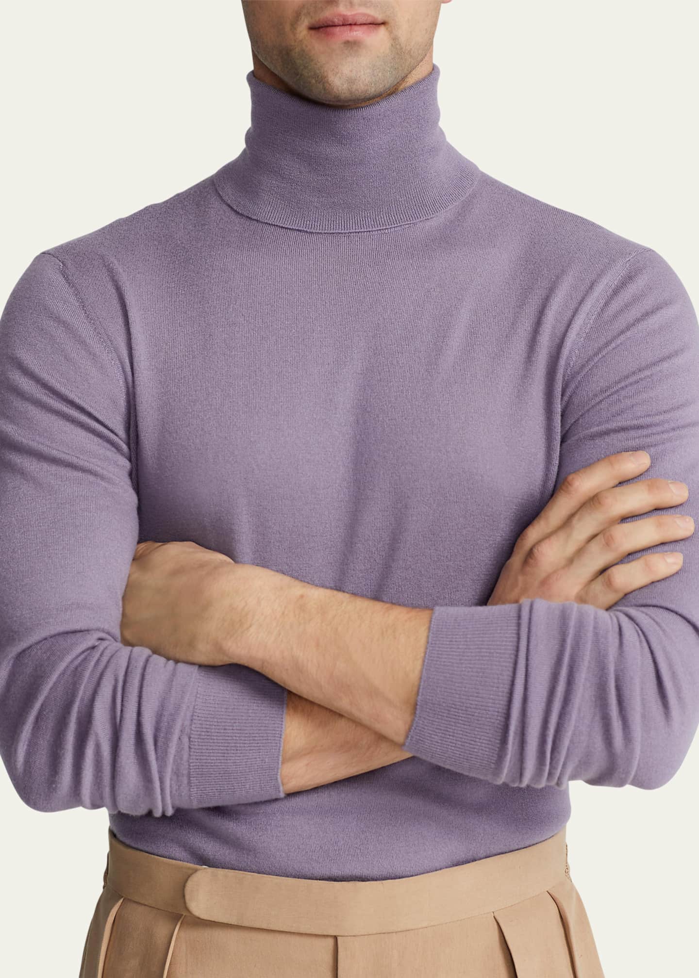 Men's Fine Gauge Cashmere Turtleneck Sweater