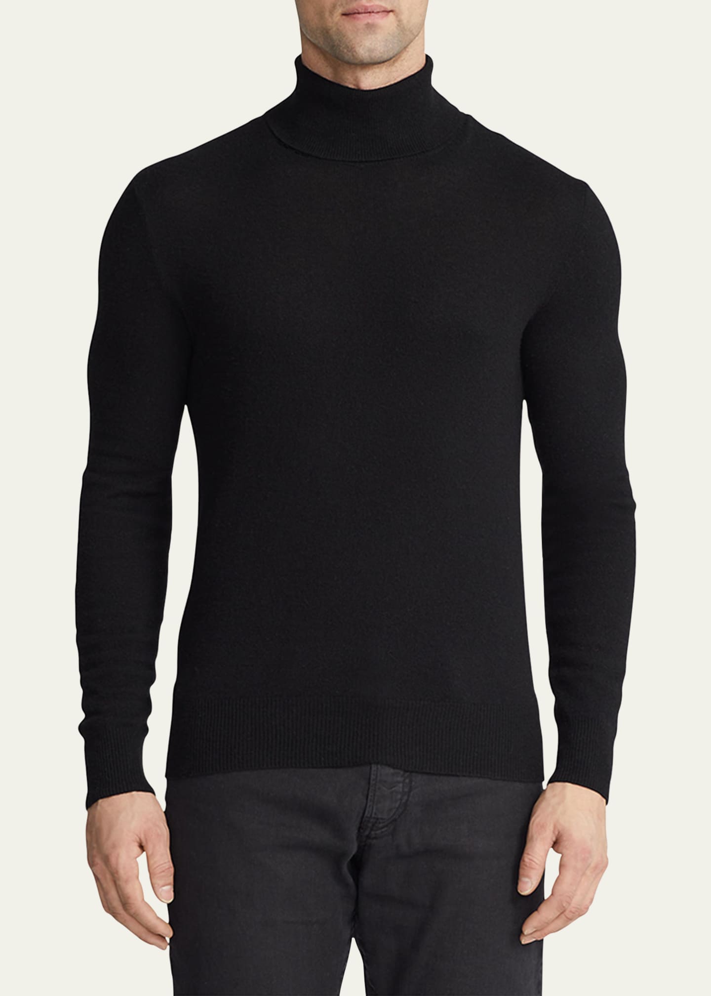 Ralph Lauren Black Cashmere Long Sleeve Turtleneck Sweater M Ralph Lauren