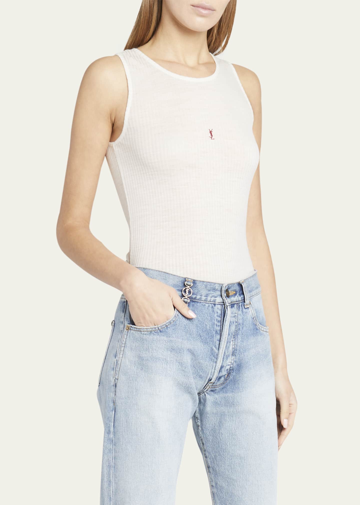 Saint Laurent Undershirt Tank Top - Bergdorf Goodman