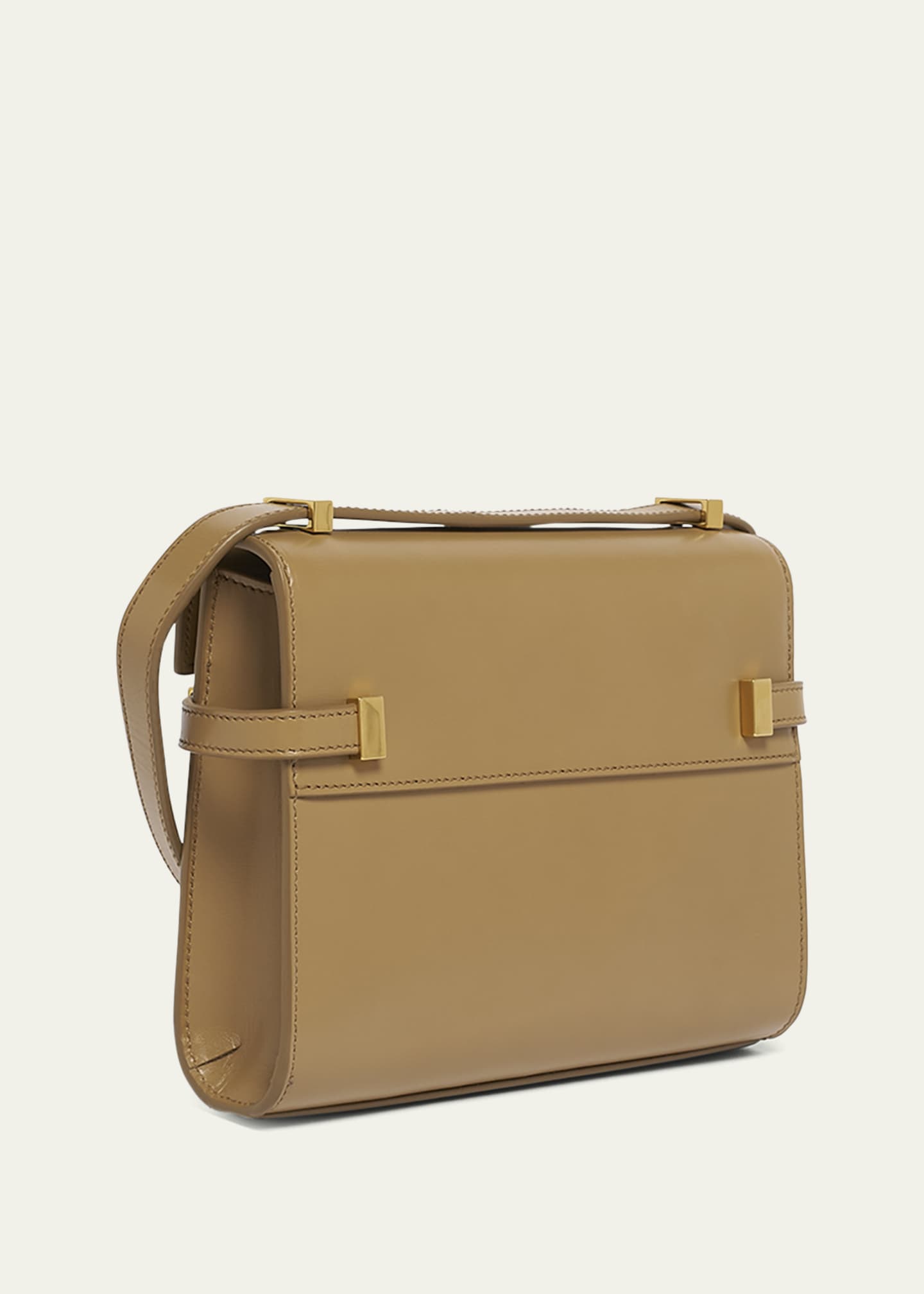 Saint Laurent Manhattan Mini Calfskin Crossbody Bag