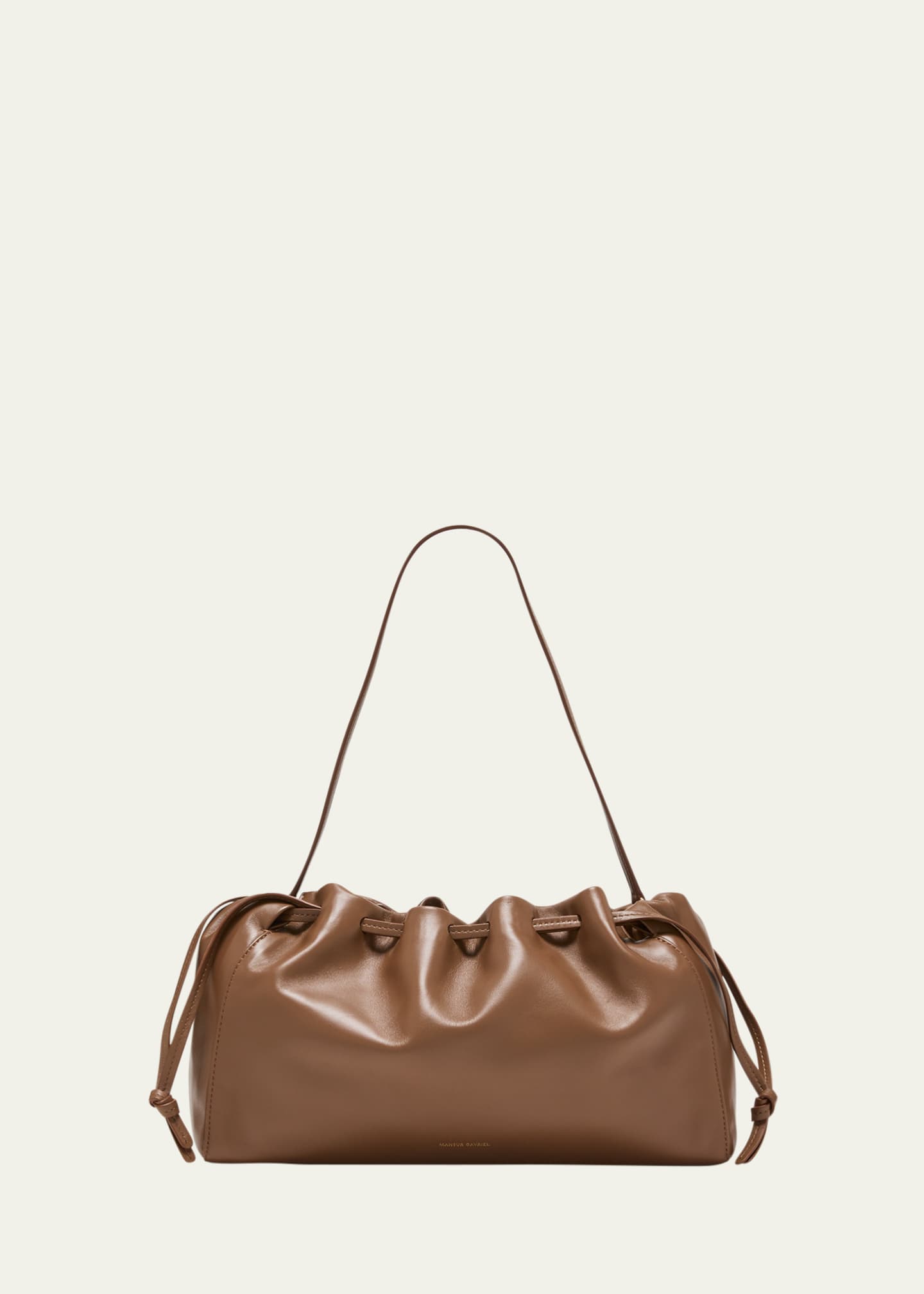 Mansur Gavriel Bloom Drawstring Leather Shoulder Bag - Bergdorf Goodman