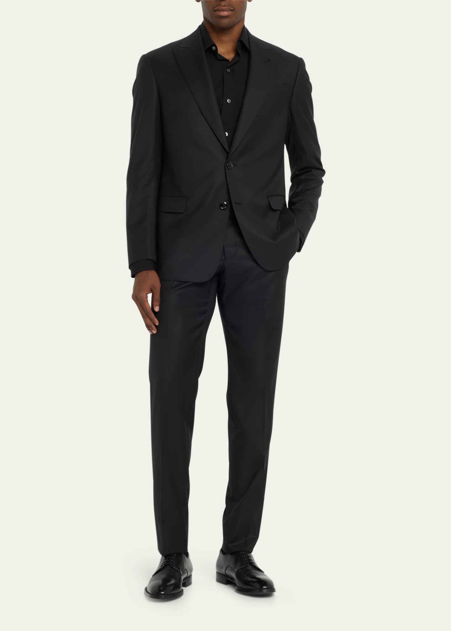 Giorgio Armani Men's Pinstripe Wool Suit Image 2 of 5