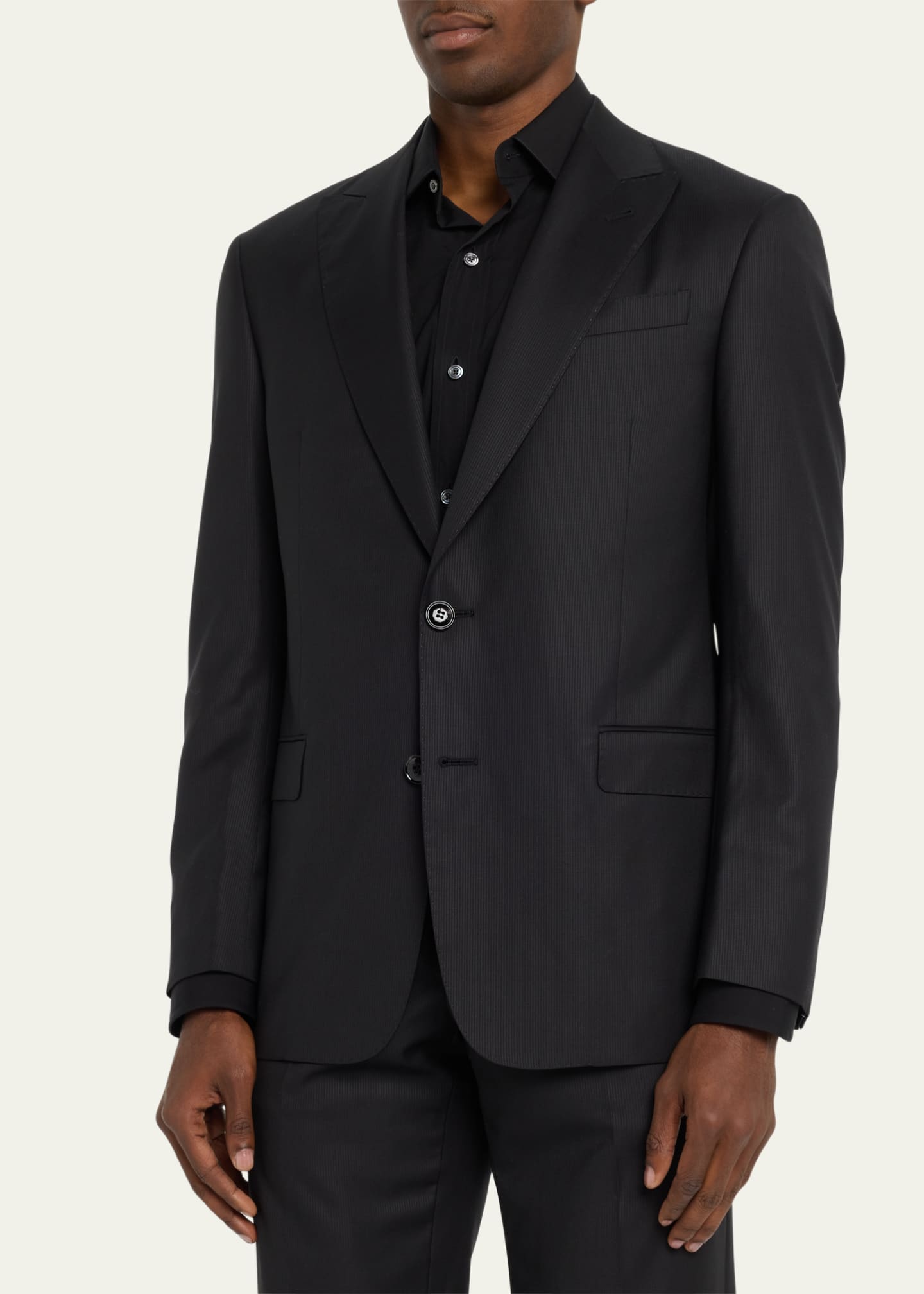 Giorgio Armani Men's Pinstripe Wool Suit Image 4 of 5