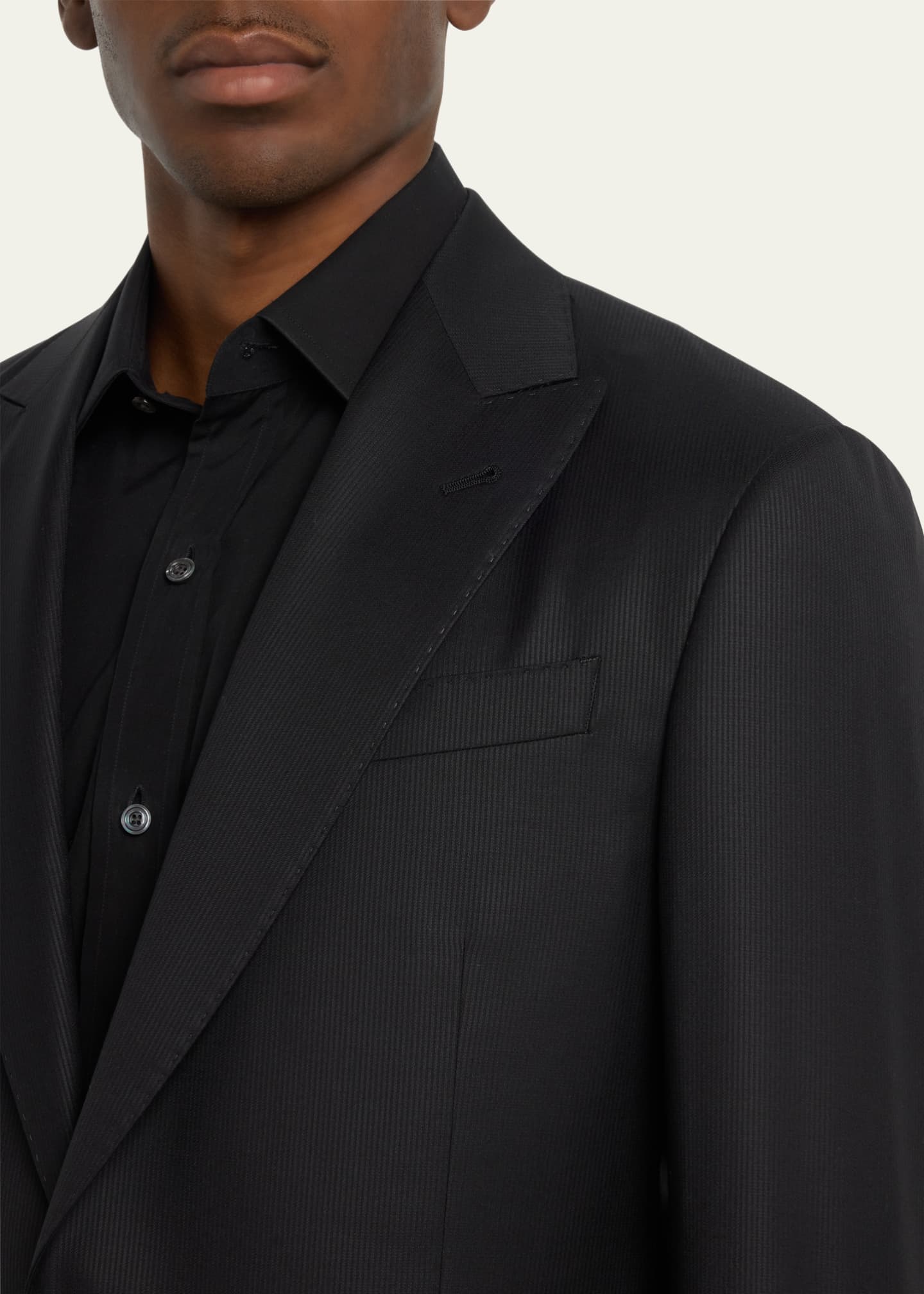 Giorgio Armani Men's Pinstripe Wool Suit Image 5 of 5