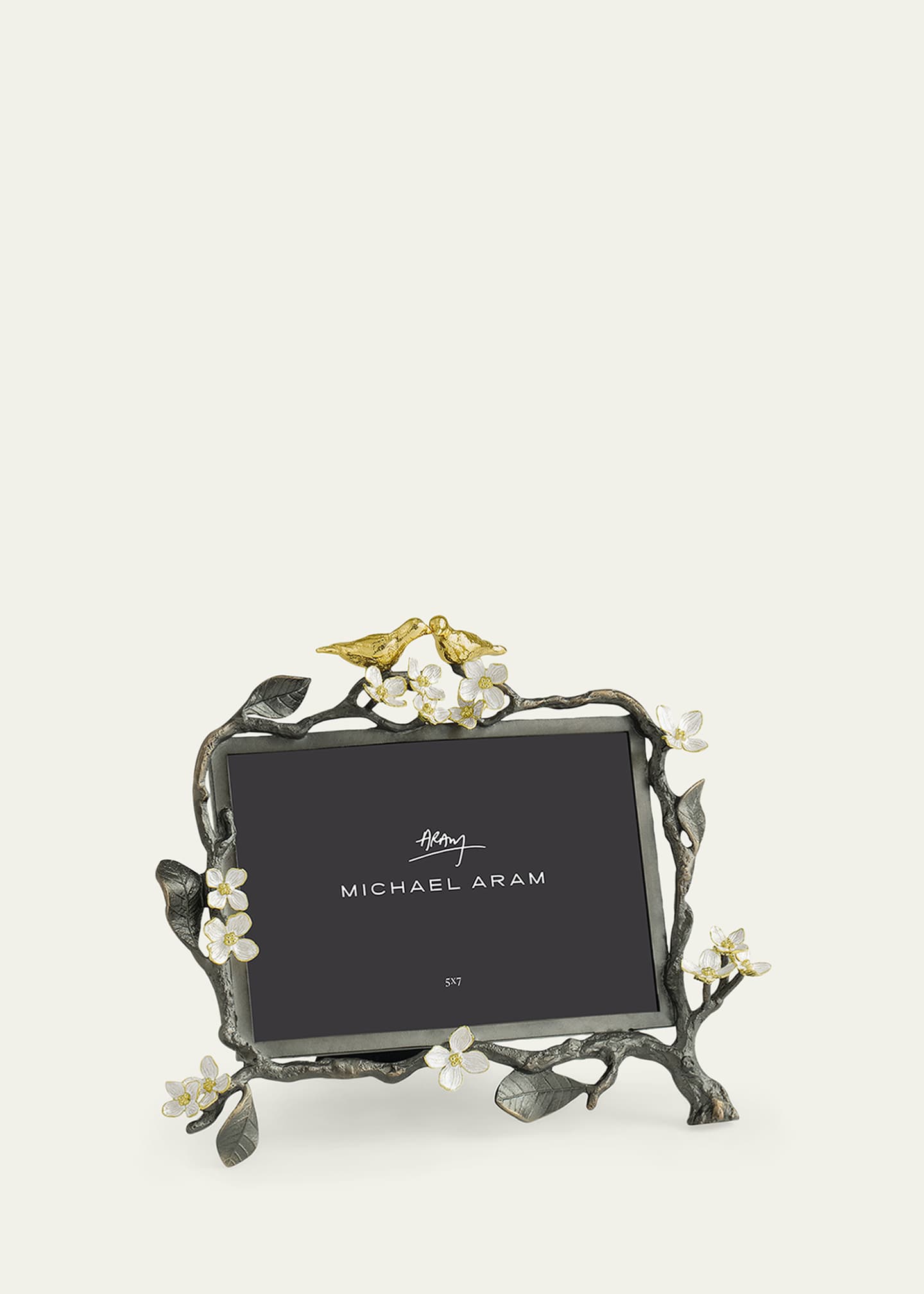 Michael Aram Lovebirds Photo Frame, 5" x 7" Image 3 of 4