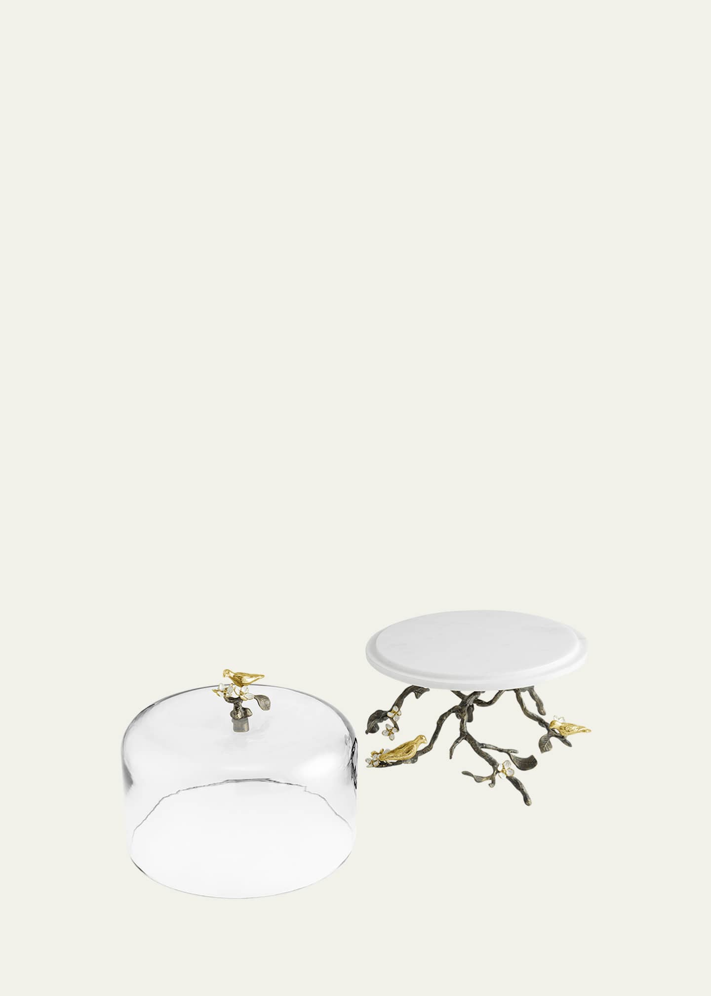 Michael Aram Lovebirds Cake Stand With Dome Image 3 of 4