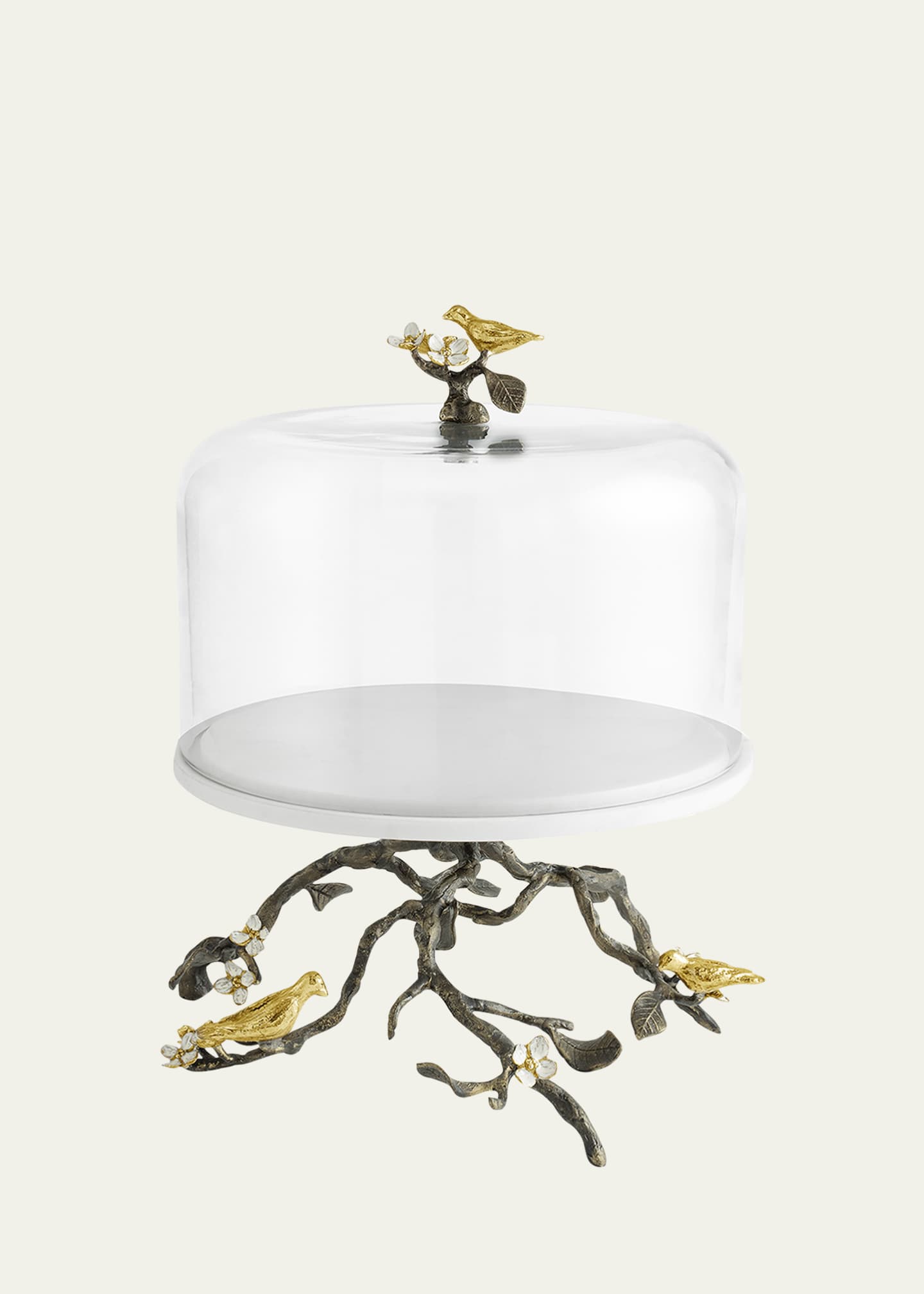 Michael Aram Lovebirds Cake Stand With Dome Image 1 of 4