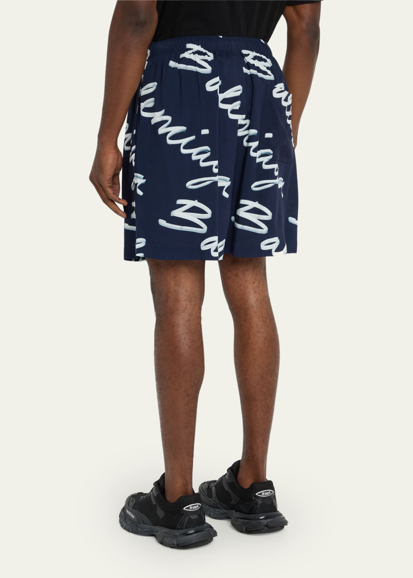 Balenciaga Men's Scribble-Print Pull-On - Bergdorf Goodman