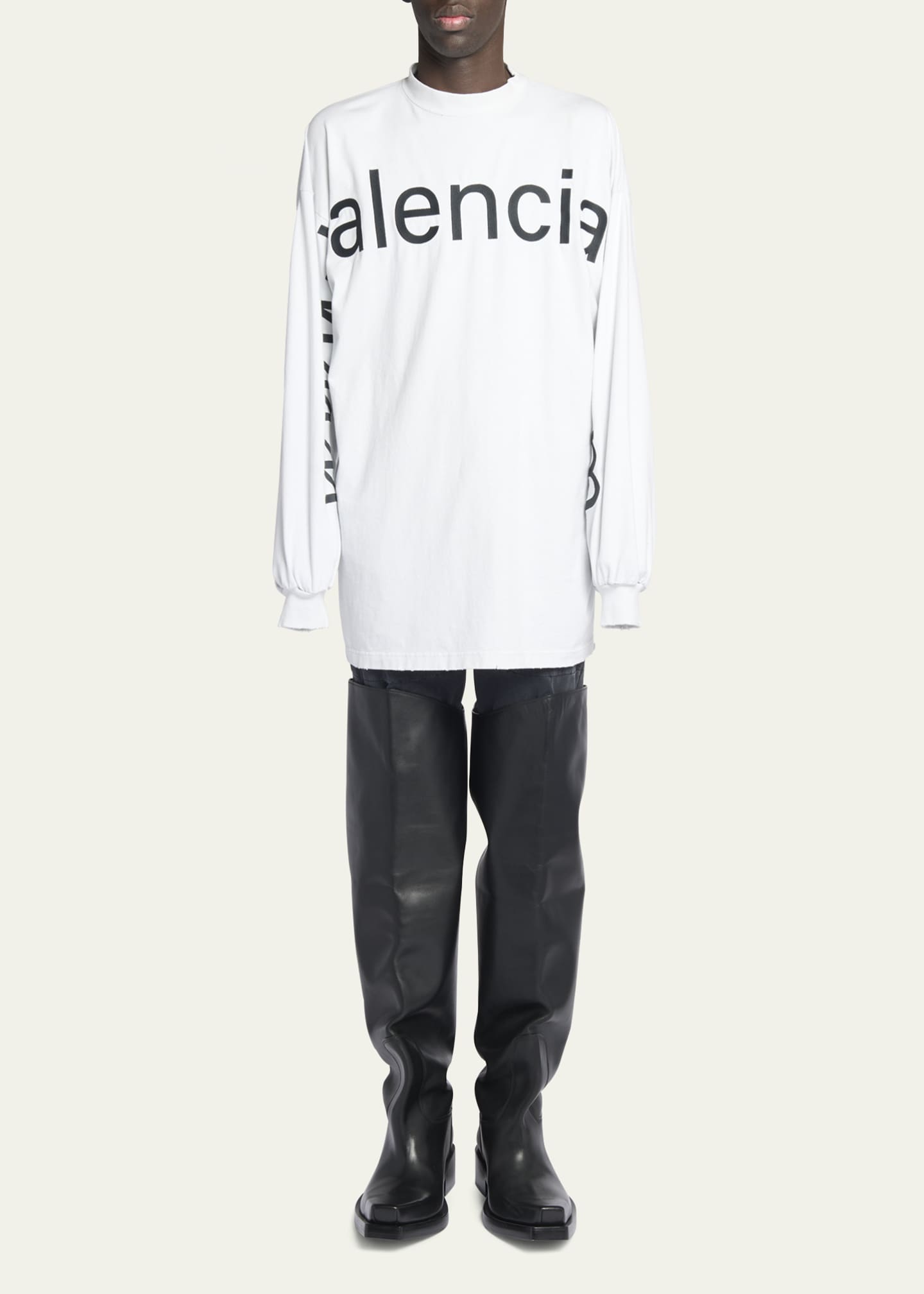 Balenciaga mens long sleeve best sale