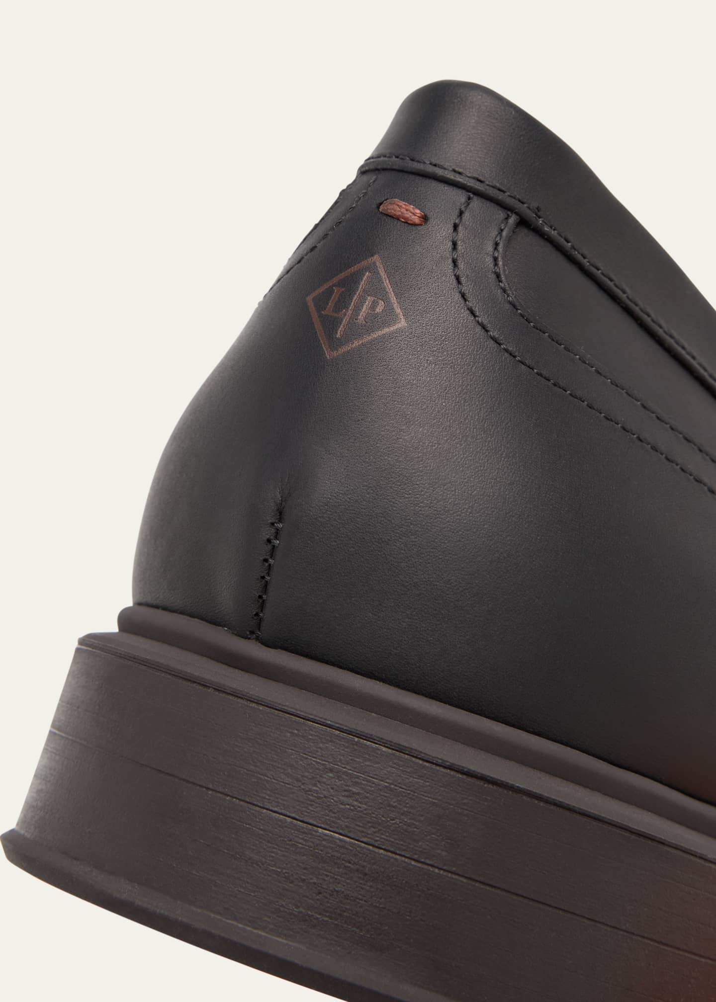Loro Piana Men's Travis Leather Penny Loafers Image 6 of 6