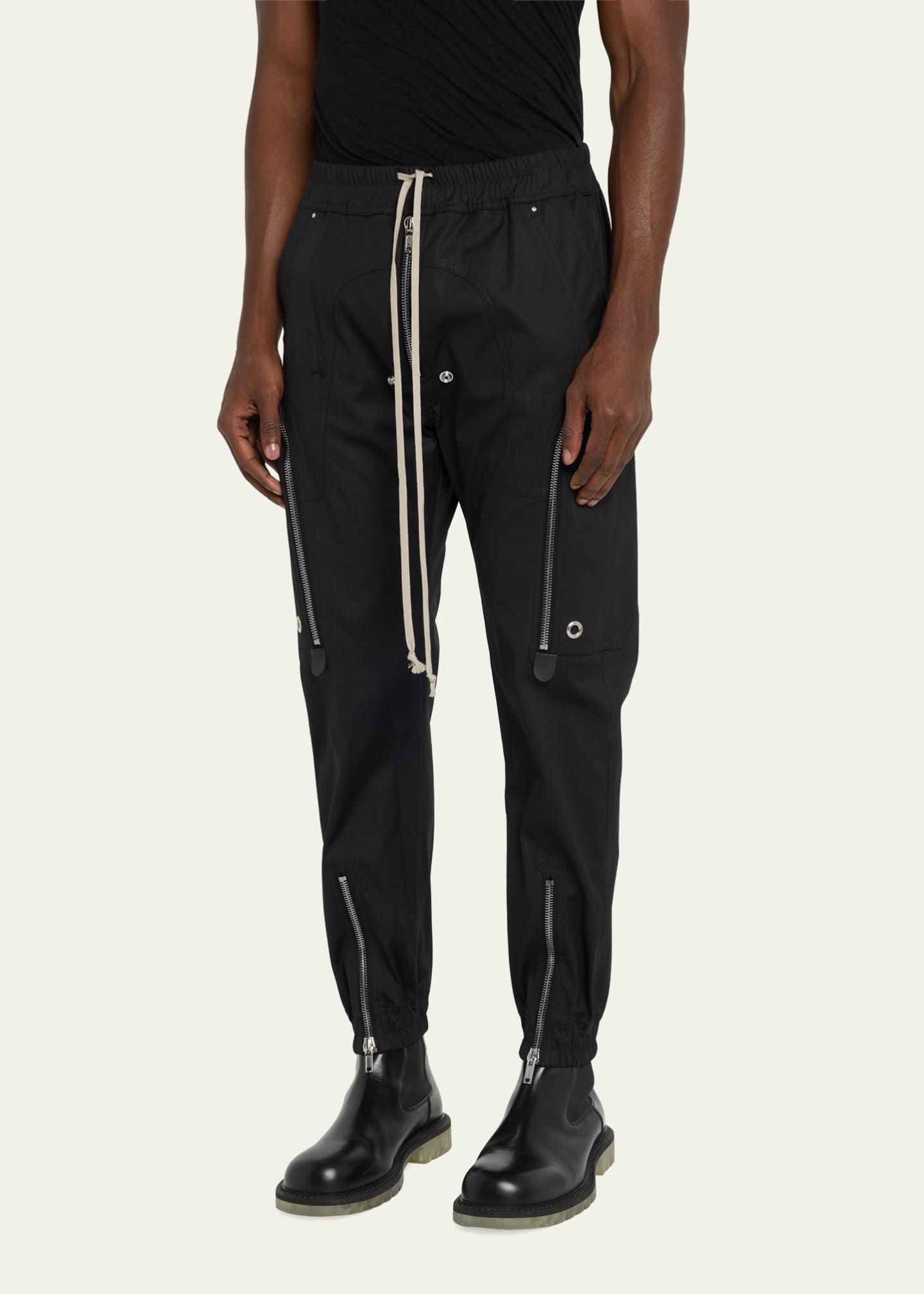 rick owens pants zip