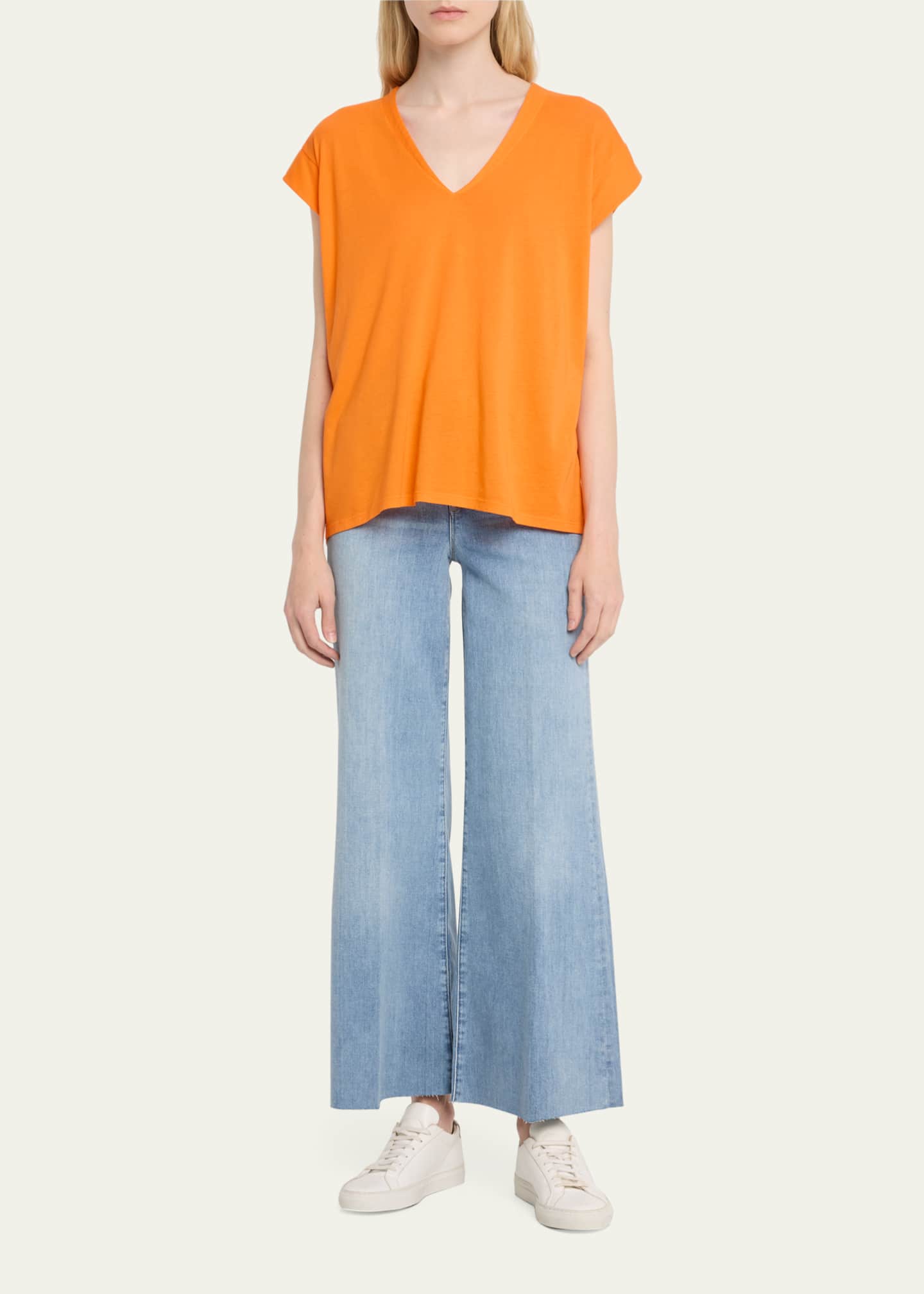 FRAME Le Palazzo Crop Raw After Jeans - Bergdorf Goodman