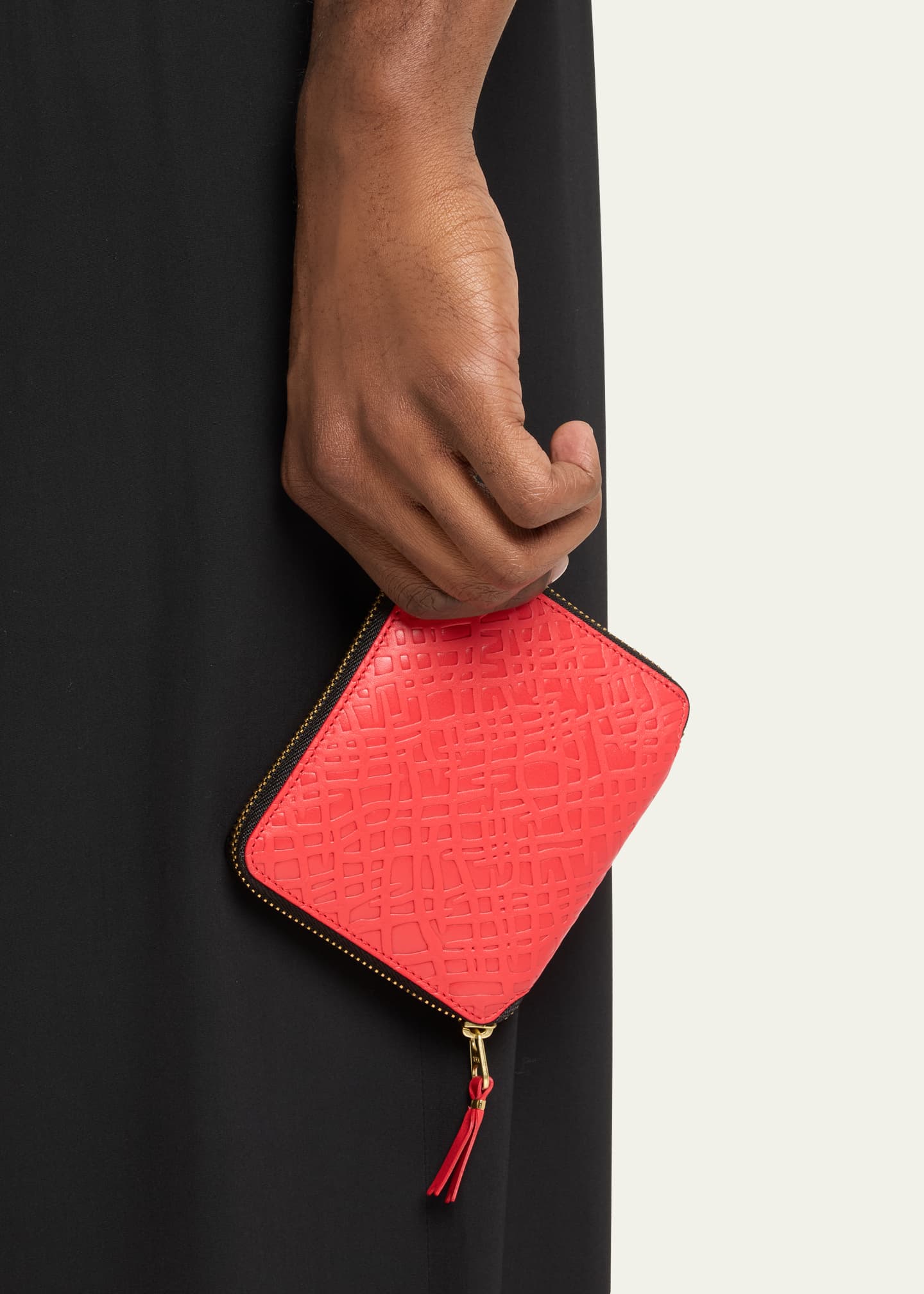 Comme des garcons embossed wallet new arrivals