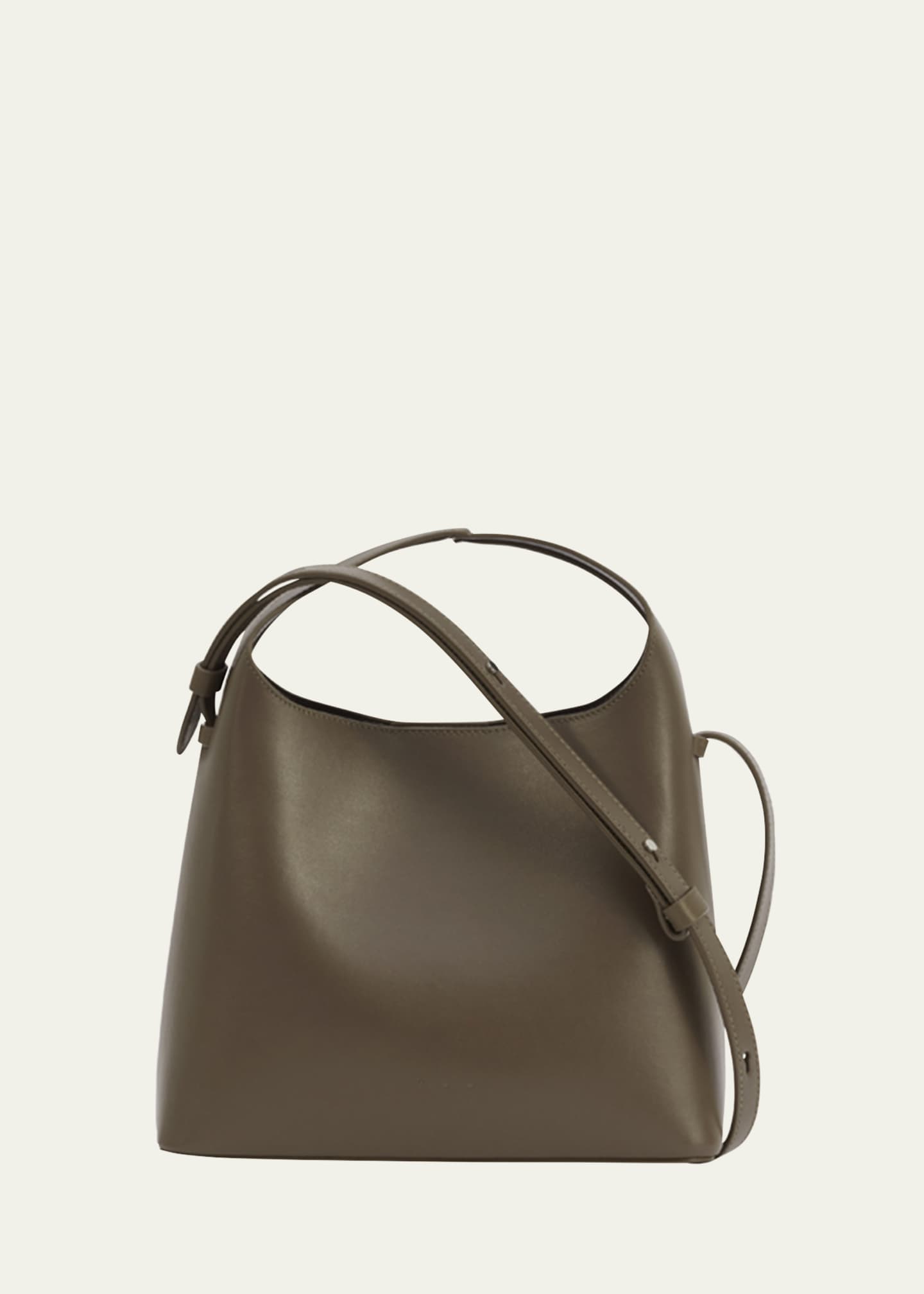 Aesther Ekme Sac Mini Leather Shoulder Bag, 197 Crocodile, Women's, Handbags & Purses Crossbody Bags & Camera Bags