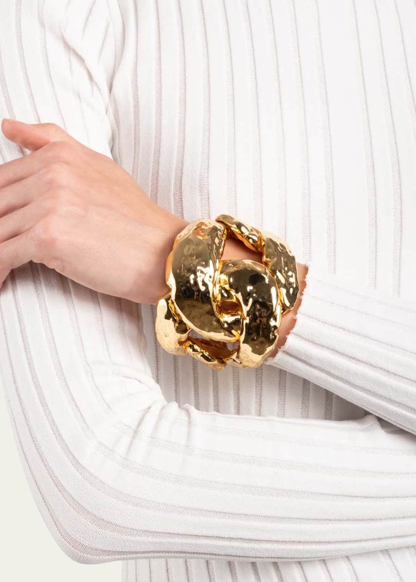 Alexis bittar gold cuff top