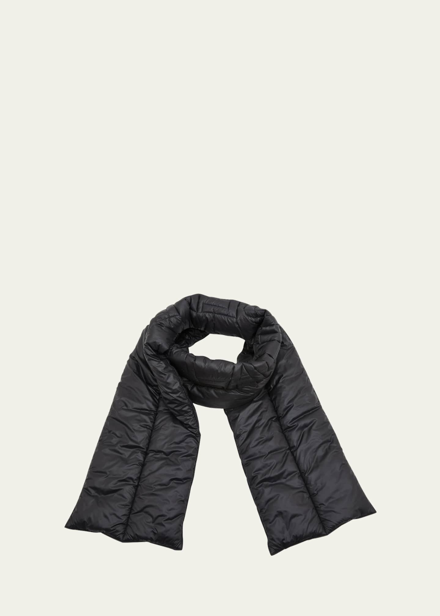 Saint Laurent Padded Logo Nylon Scarf - Bergdorf Goodman