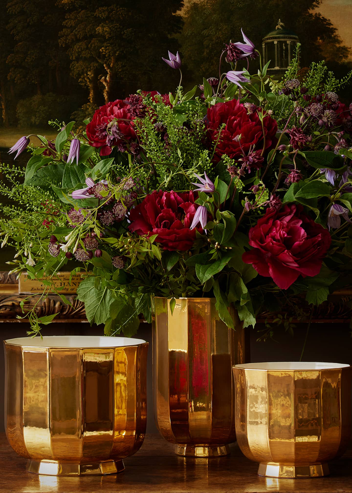 AERIN Delmara Golden Cachepot, 7" Image 2 of 2