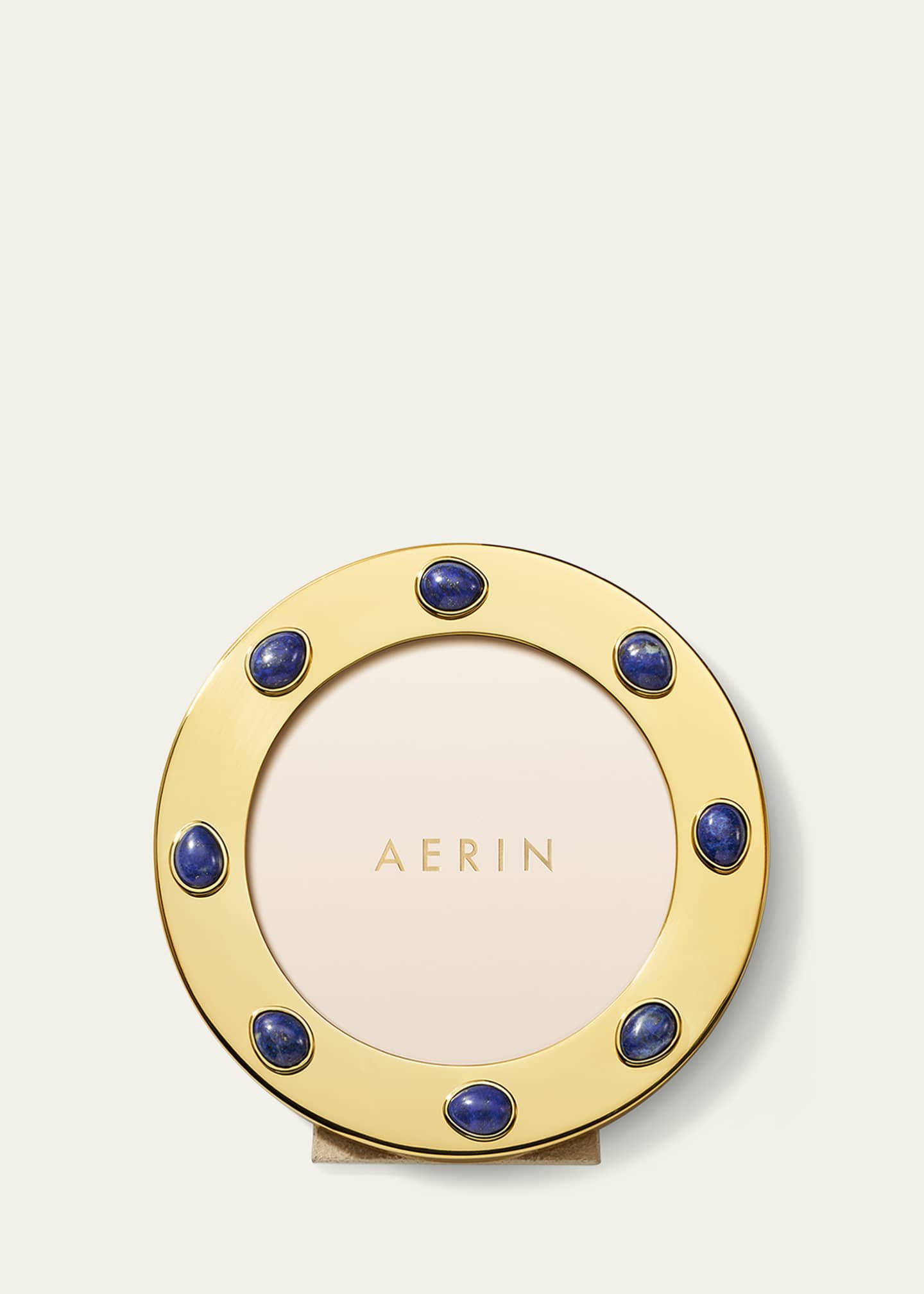 AERIN Augusta Gemstone Round Picture Frame, 5" Image 2 of 4