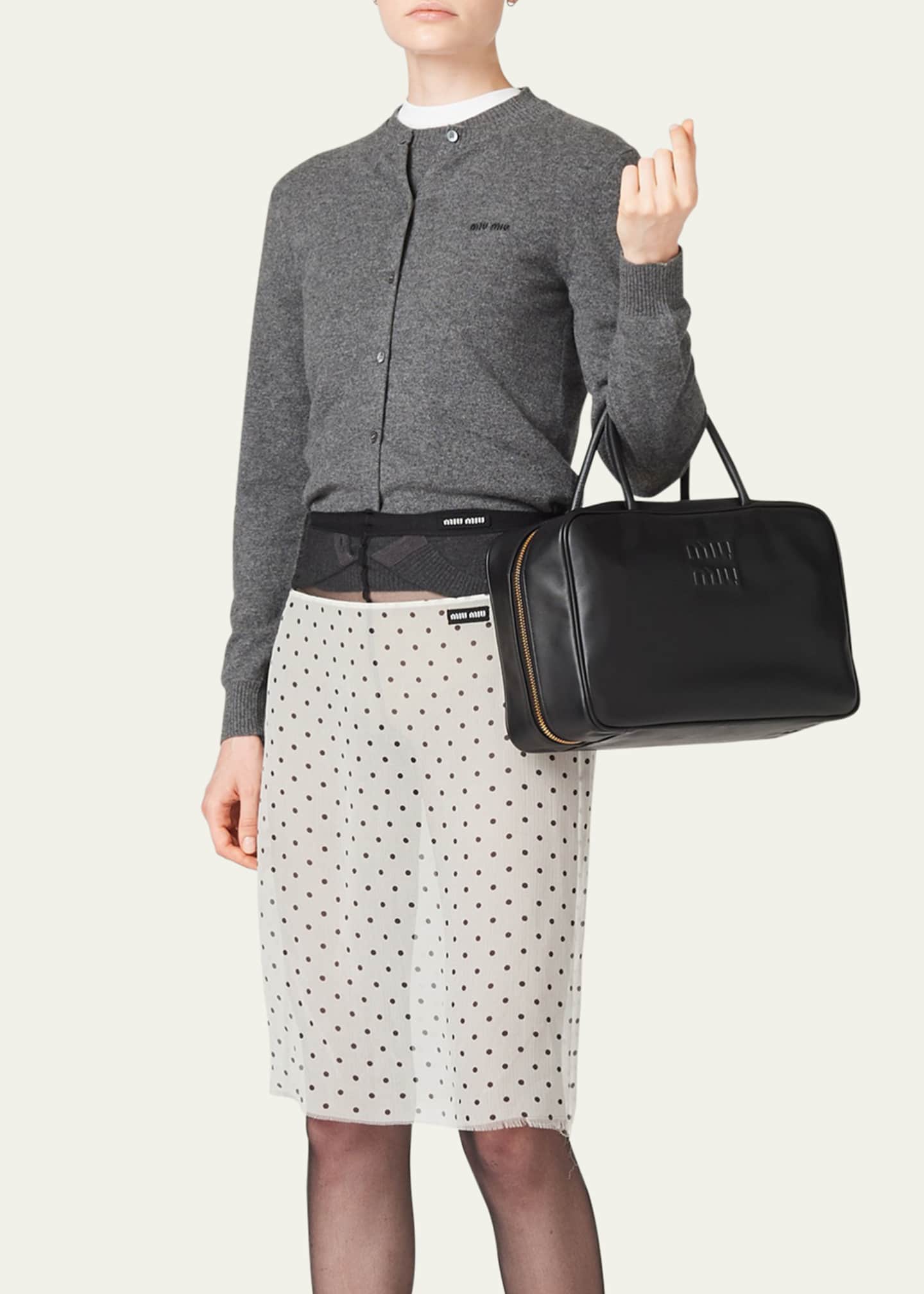 Miu Miu Short-Sleeve Cashmere Sweater - Bergdorf Goodman