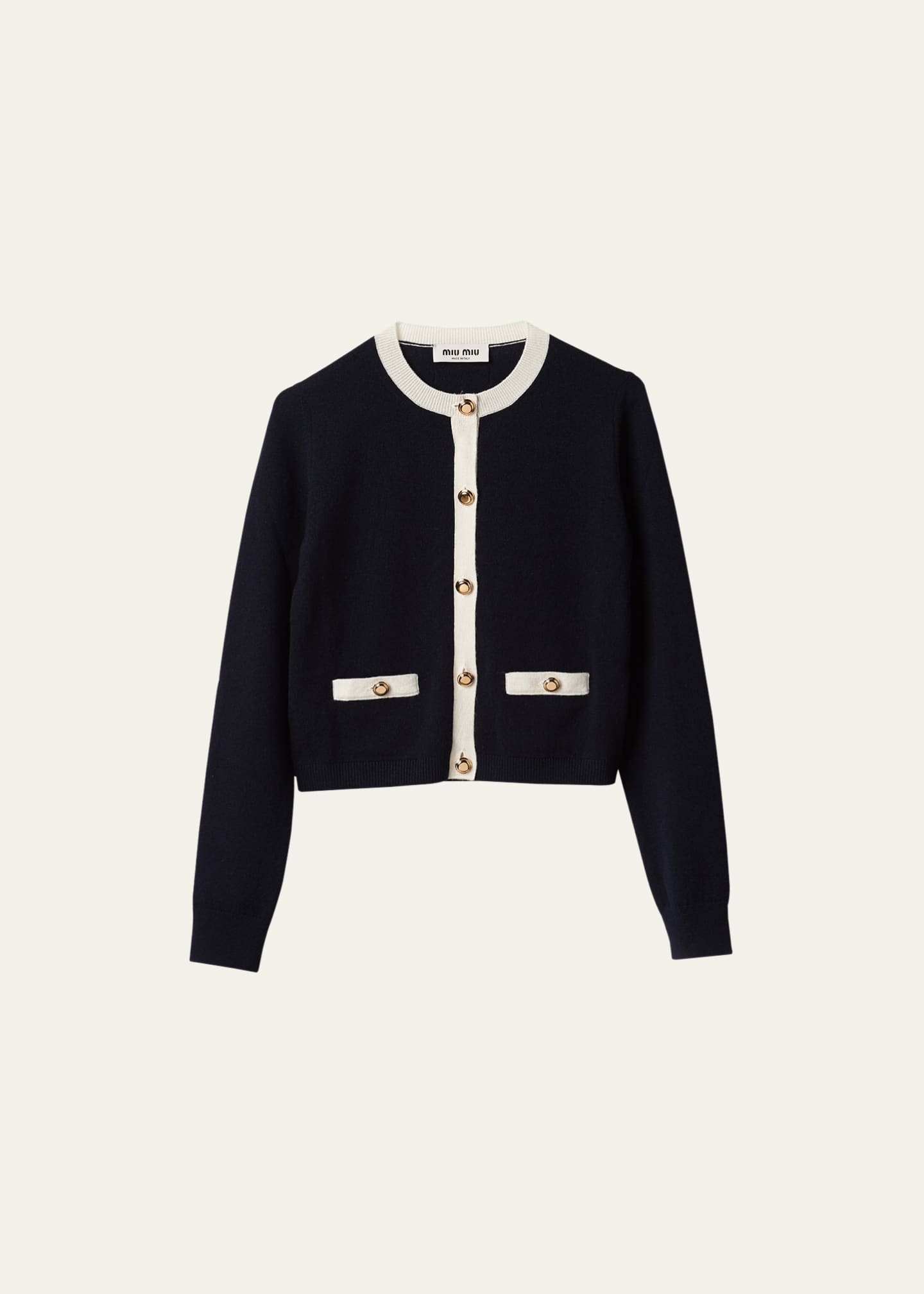 Piemonte Cropped Cashmere Cardigan