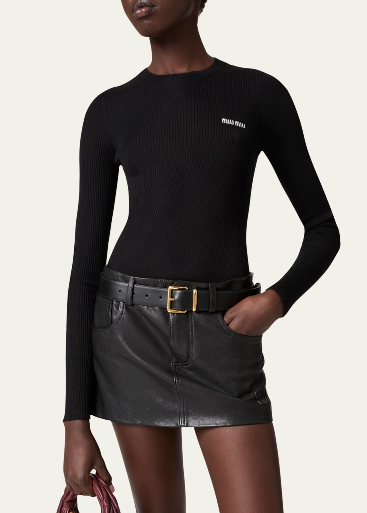 【関税&送料込】Miu Miu Dark Grey Silk Blend Sweatshirt Grey Fleece Sweatshirt | Miu Miu