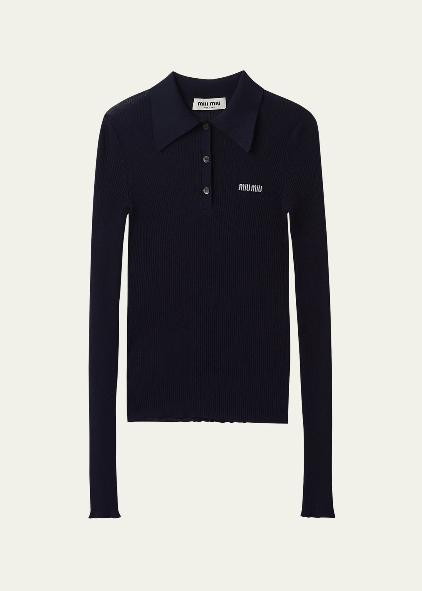 Miu Miu long sleeve shirt - Black