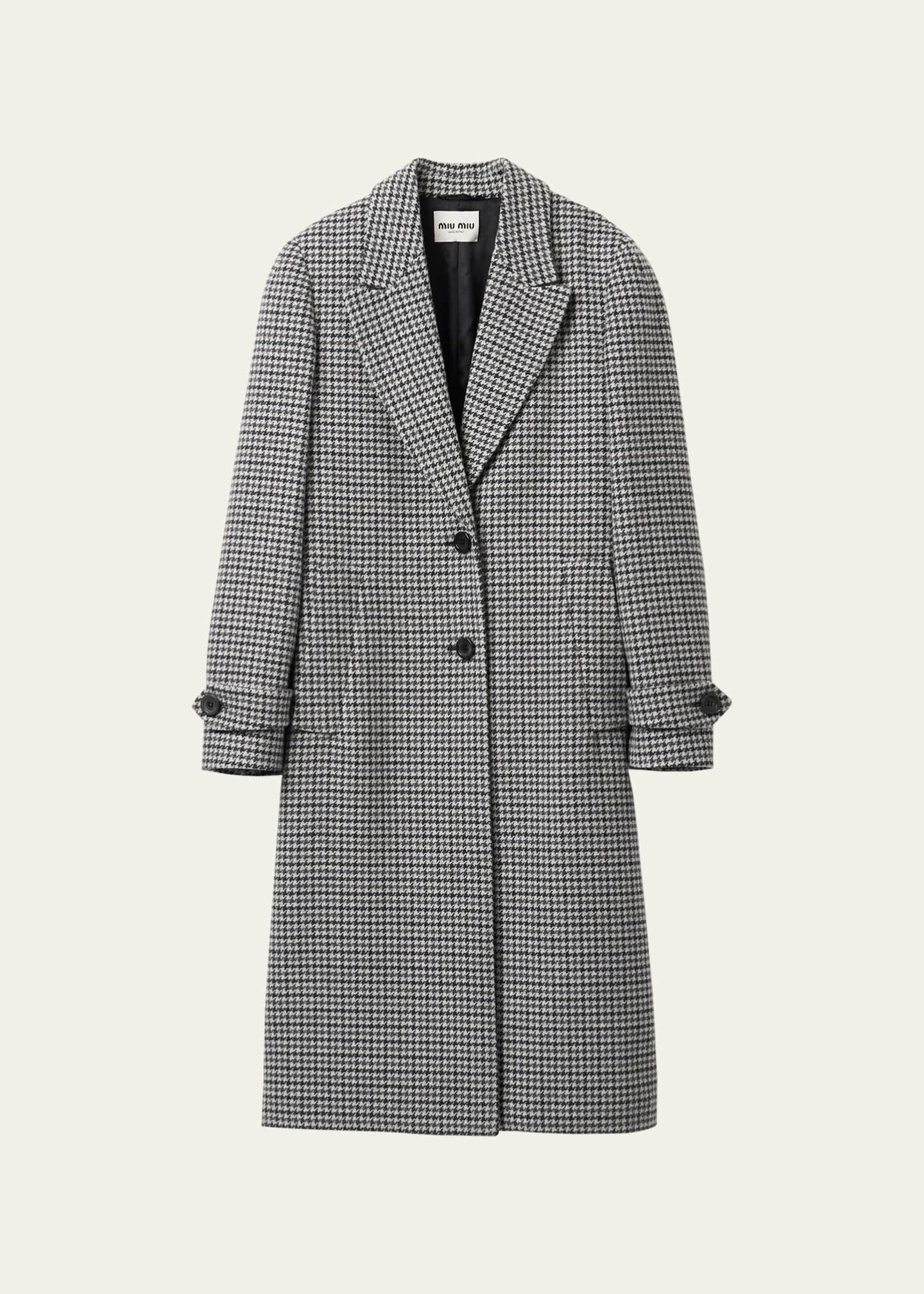 Oversized houndstooth coat on sale