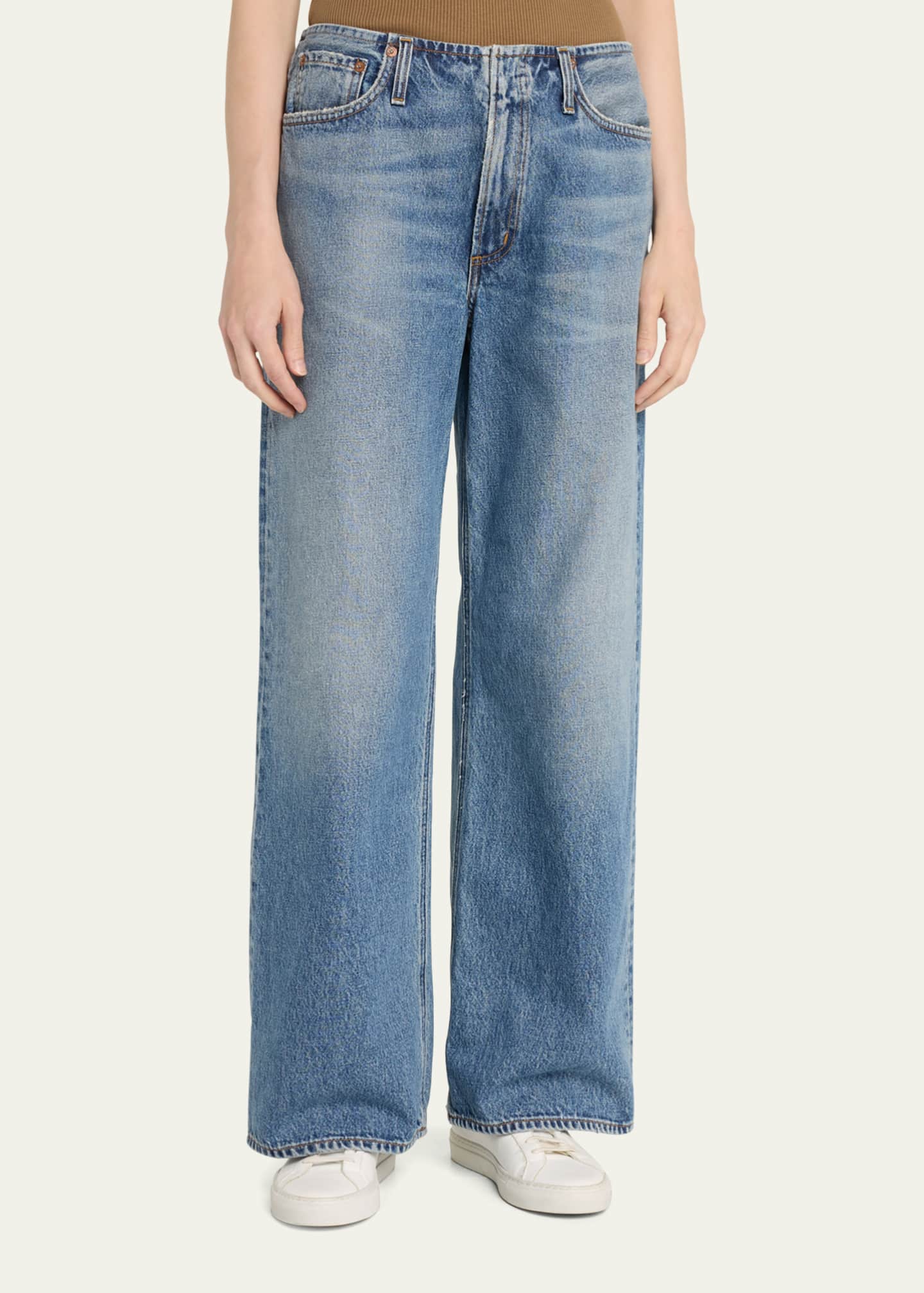 AGOLDE Lex Low-Rise Wide-Leg Jeans Image 4 of 5