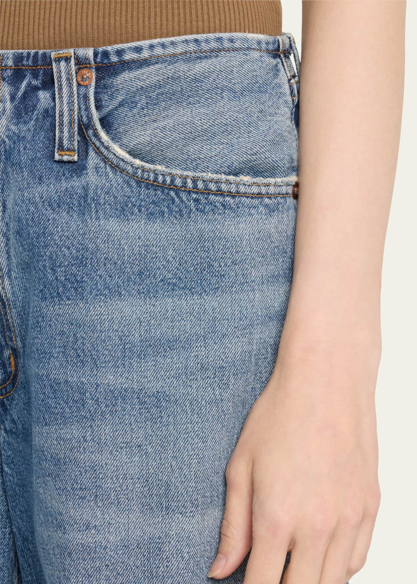 AGOLDE Lex Low-Rise Wide-Leg Jeans Image 5 of 5