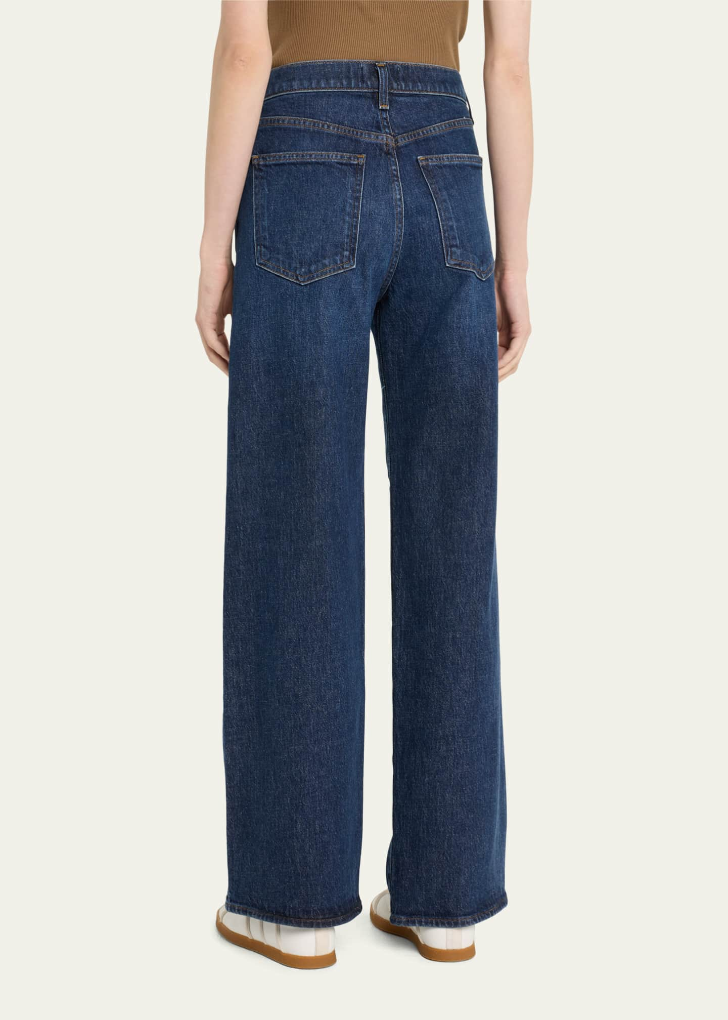 Mid Rise Wide Leg Jeans