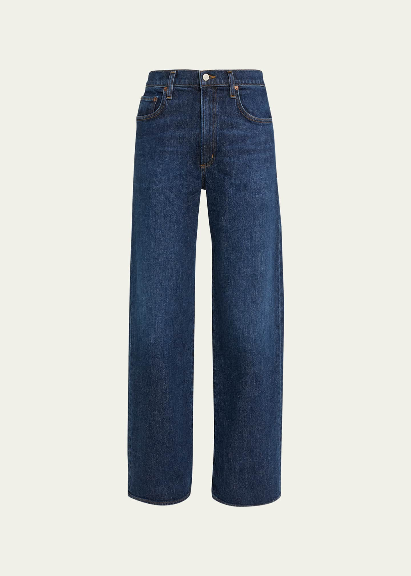 AGOLDE Harper Mid-Rise Wide-Leg Jeans - Bergdorf Goodman