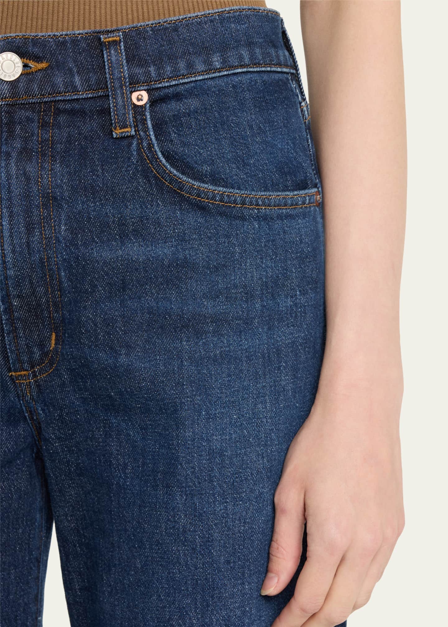AGOLDE Harper Mid-Rise Wide-Leg Jeans Image 5 of 5