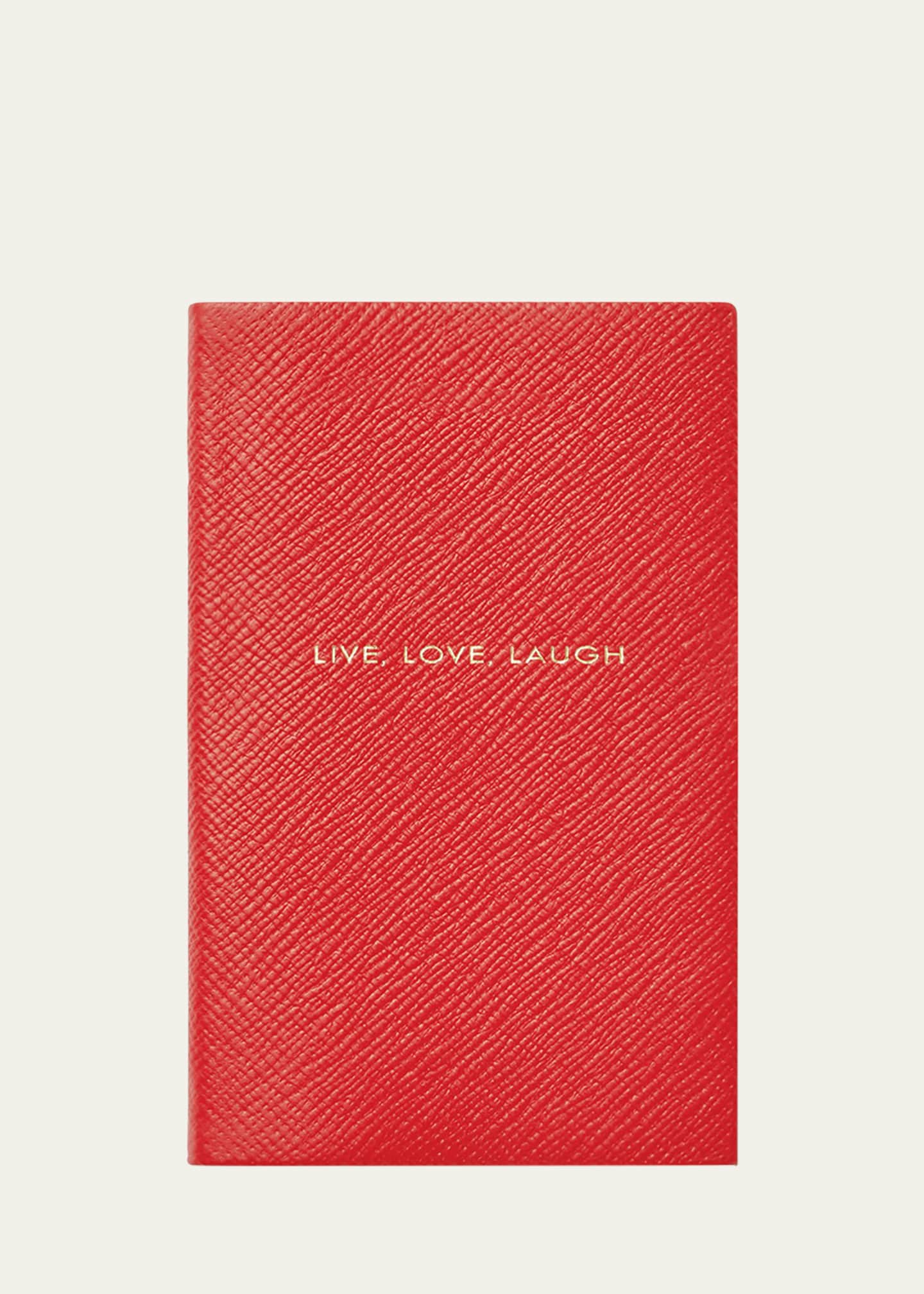 Smythson live love laugh panama leather pocket notebook bergdorf goodman