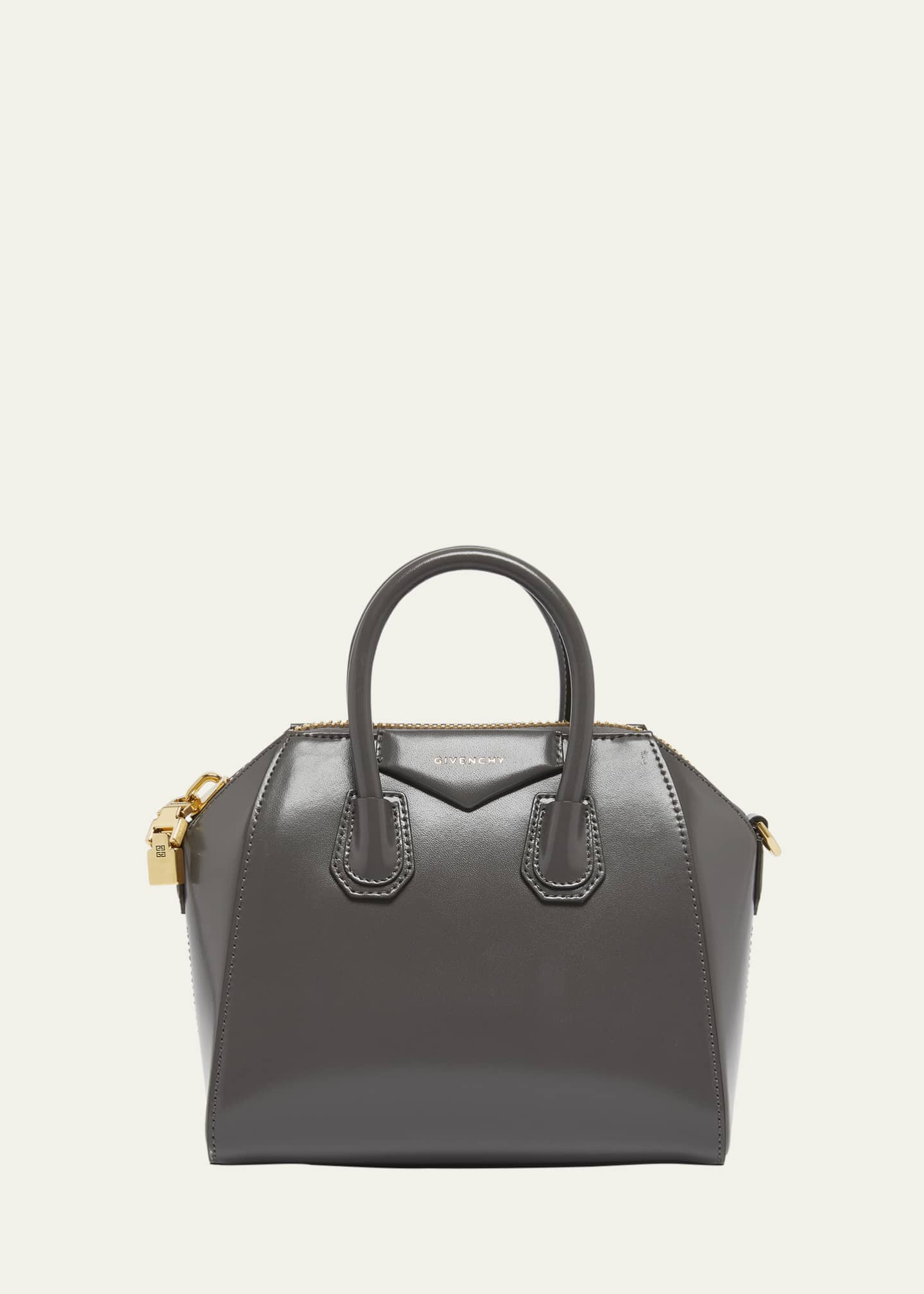 Givenchy Antigona Lock Mini Top Handle Bag in Box Leather Bergdorf Goodman
