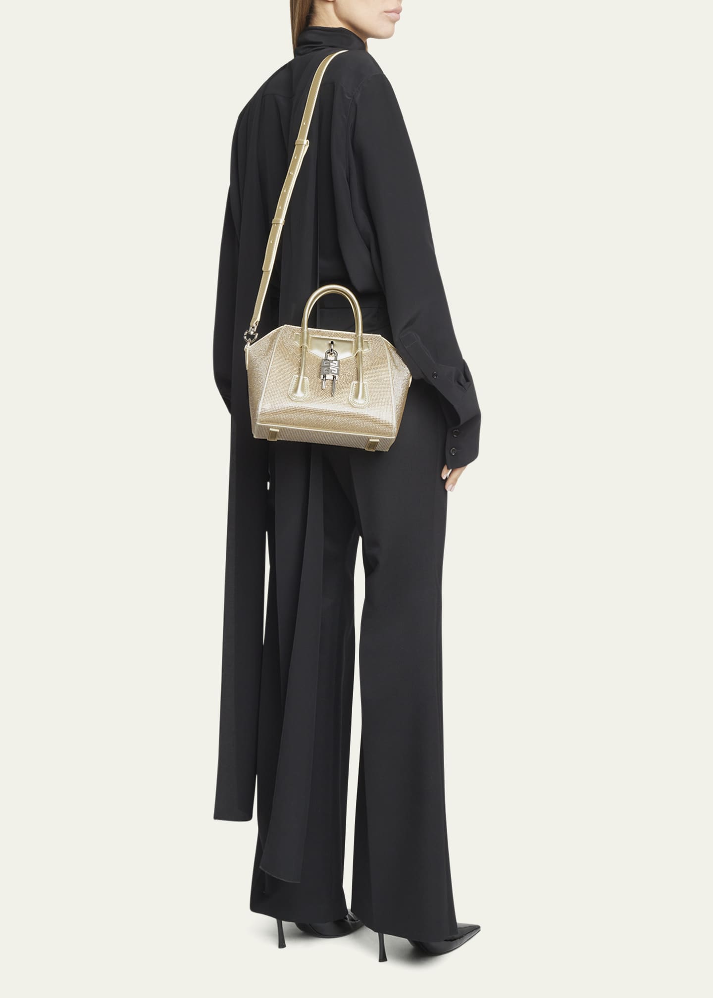 nano Antigona mini crossbody leather bag, Givenchy